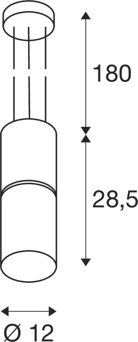 HELIA 40, hanglamp, rond, zwart, 9 W led, 3000 k