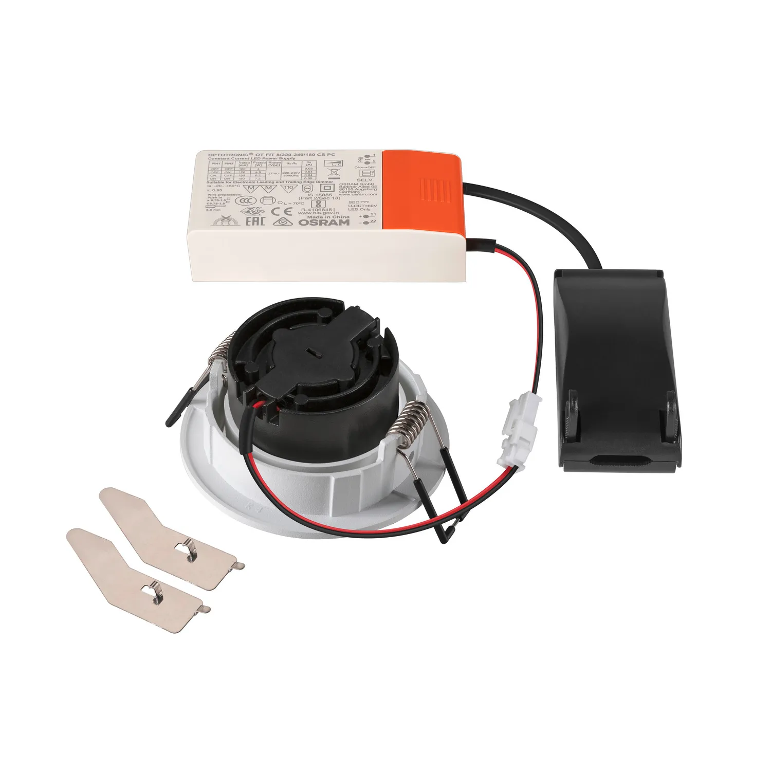 NEW TRIA® UNIVERAL 68, plafondinbouwlamp, 2500/3000/4000K, 38°, IP20,