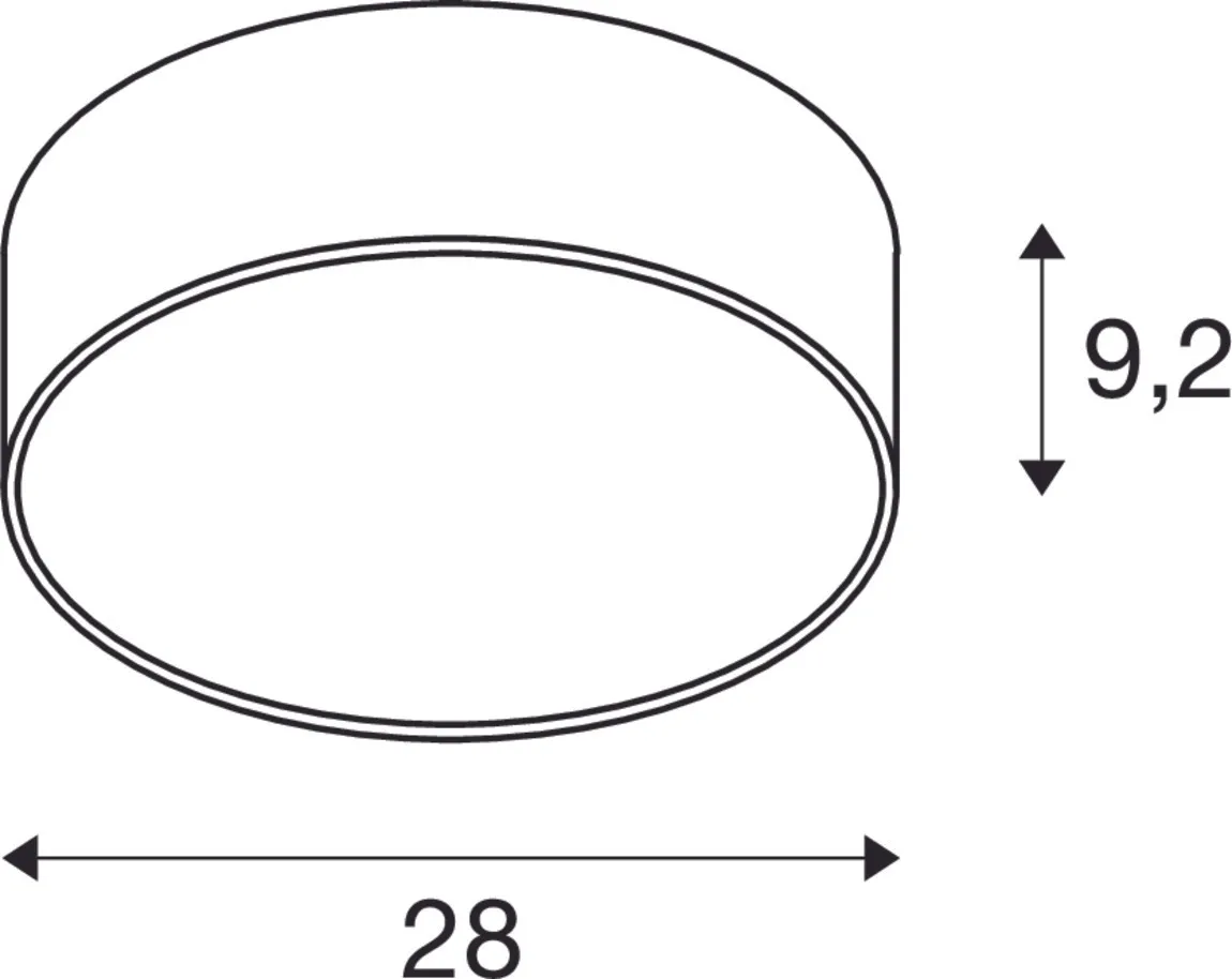 MEDO® PRO 30, wand- en plafondopbouwarmatuur, rond, 3000/4000K, 10W, f