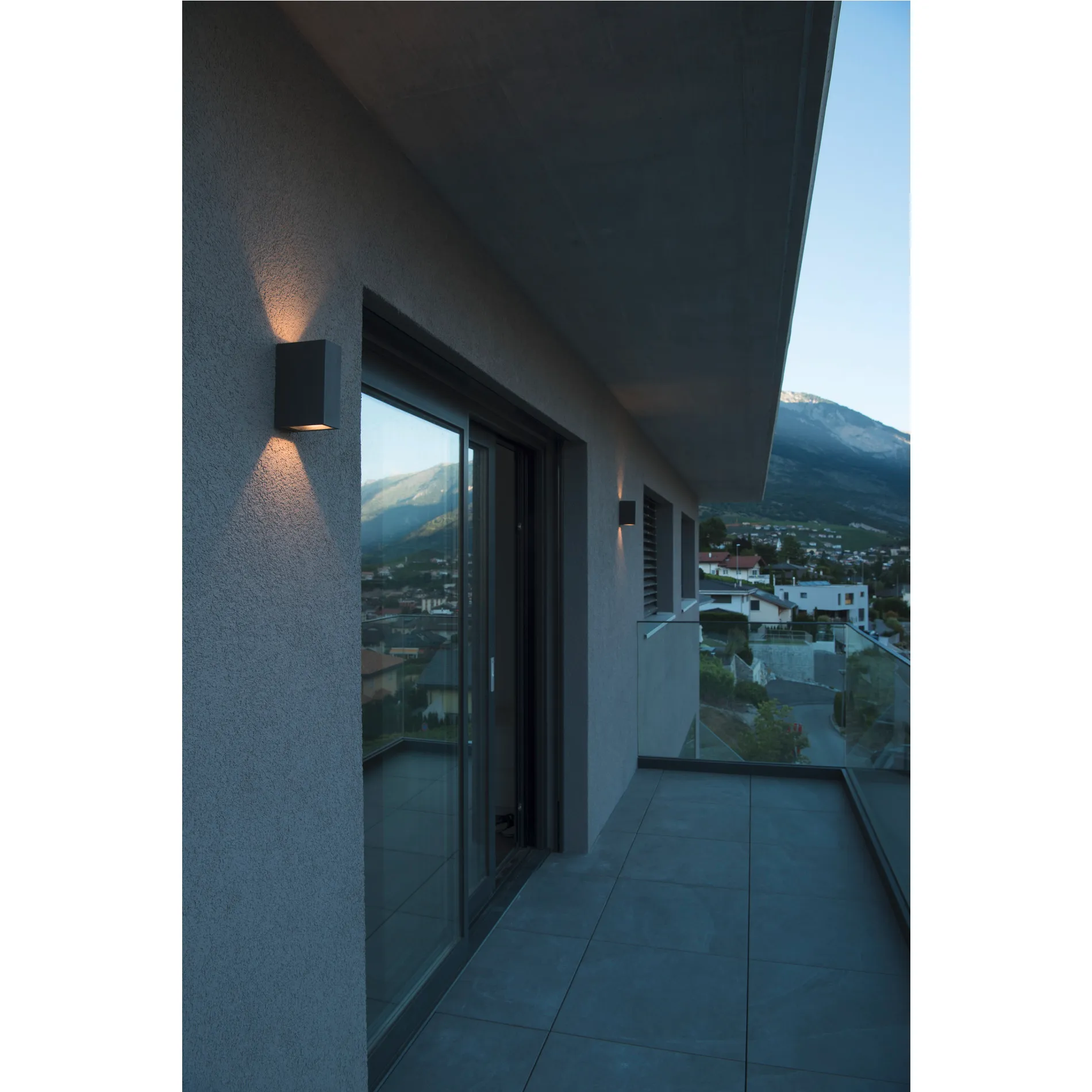 QUAD 2 XL, wandarmatuur, vierkant, antraciet, LED, 2x3, 2W, 3000K, up-