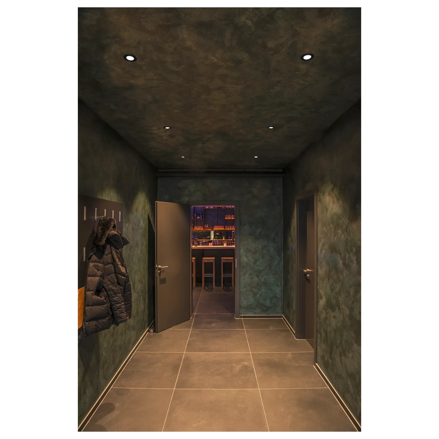 PATTA-I, led plafondinbouwarmatuur voor buiten, rond, DL, IP65, zwart,