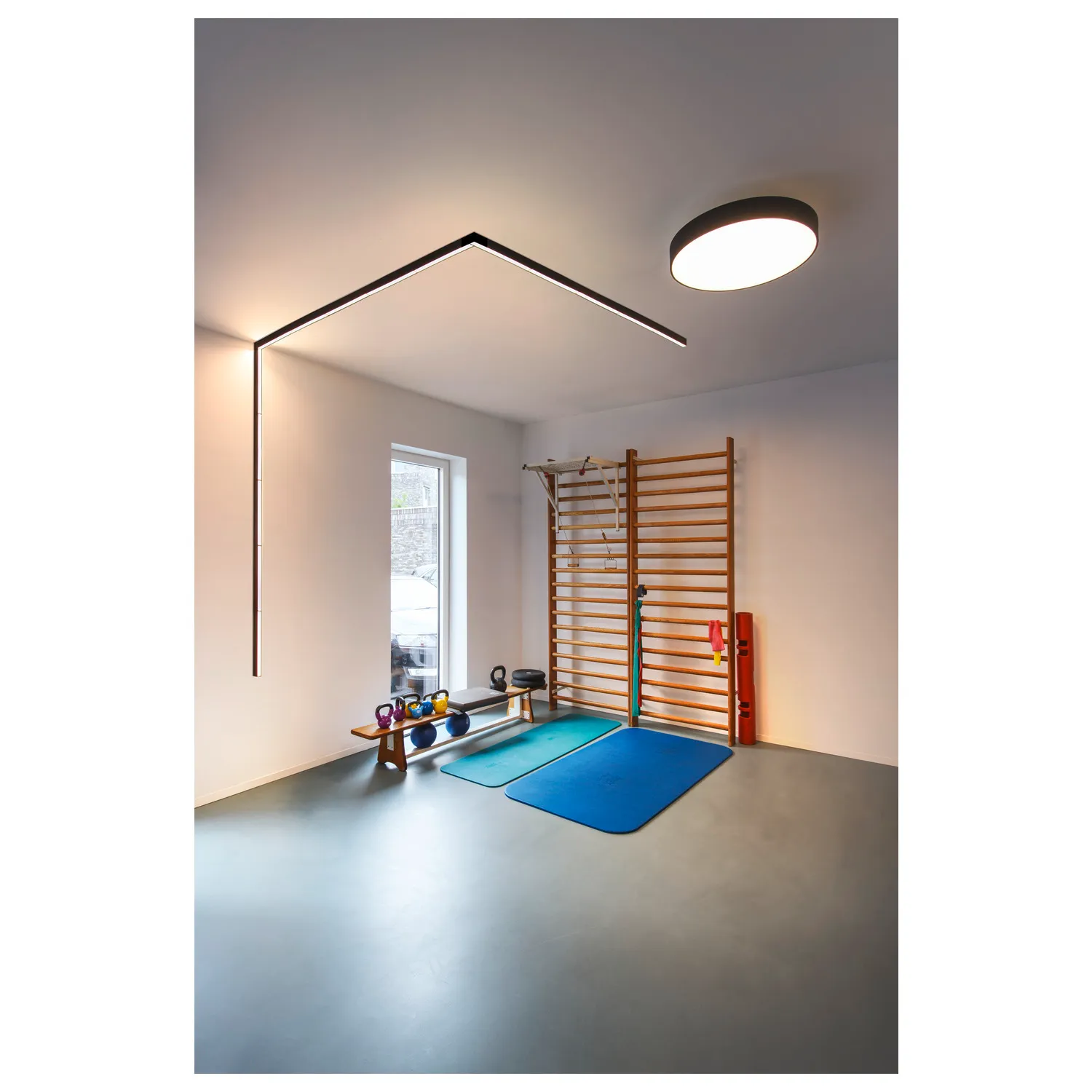 IN-LINE 44 48V TRACK, opaal, DALI, spot, zwart/zwart, 14W, 1180lm, 300