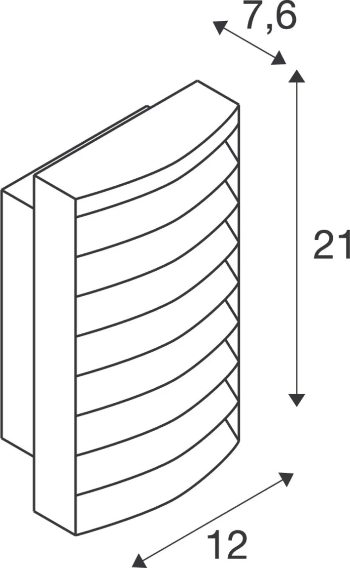 RASTERLYS WL, wandopbouwarmatuur, rechthoekig, 2700/3000K, 14W, PHASE,