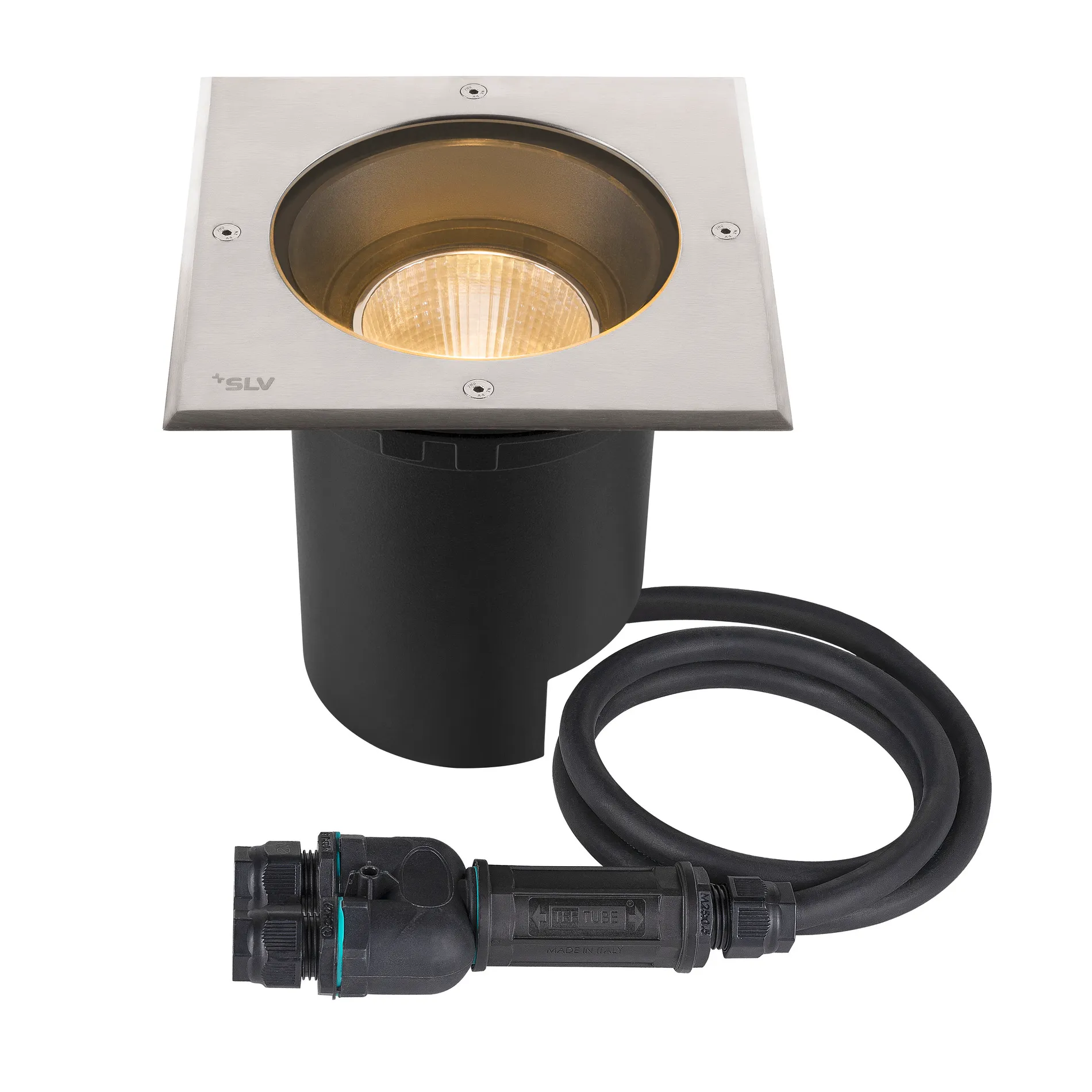 DASAR 2.0 rechthoekige kap 24° 3000K incl. DALI-driver rvs