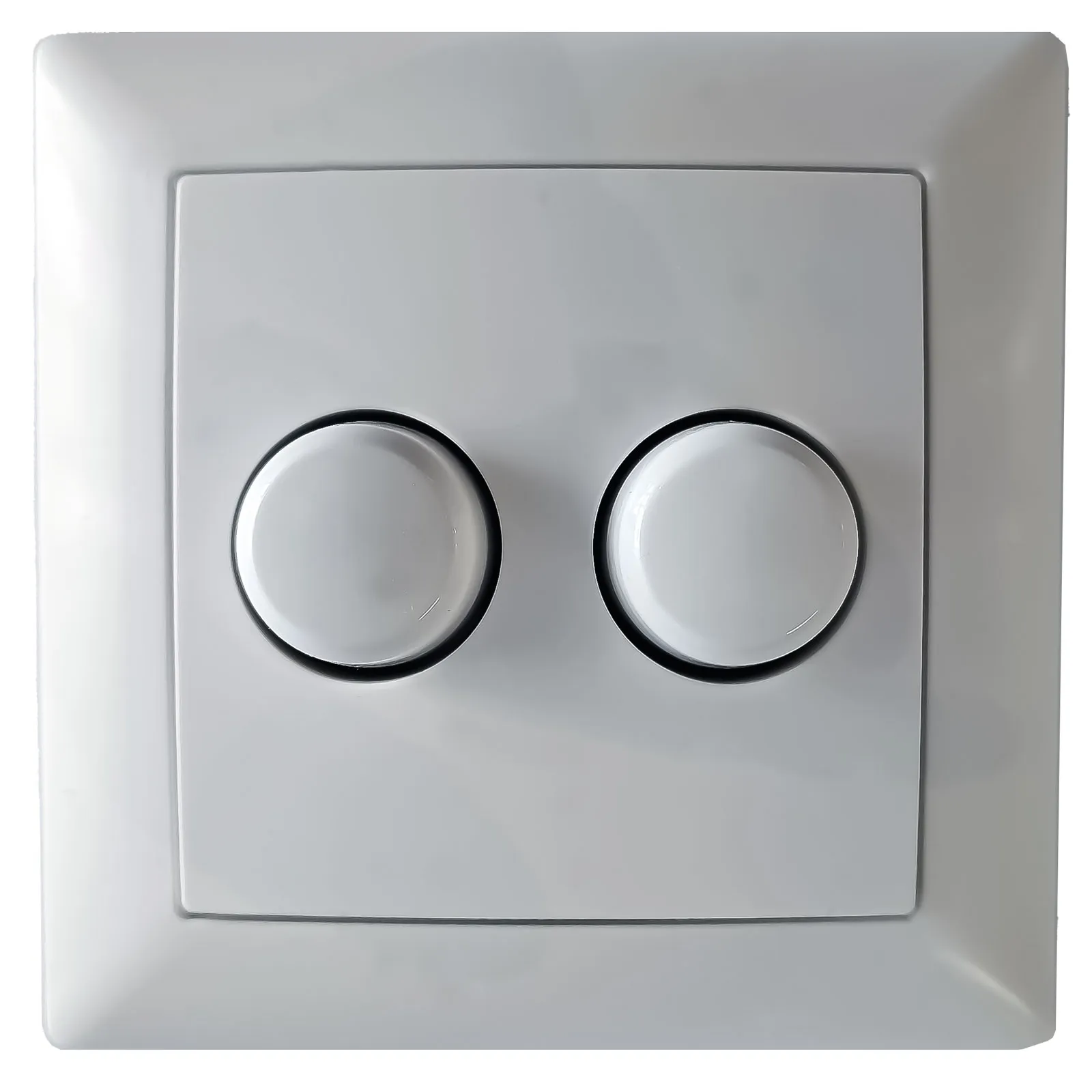 Duo dimmerknop Busch-Jaeger Balance SI incl. centraalplaat en raamwerk