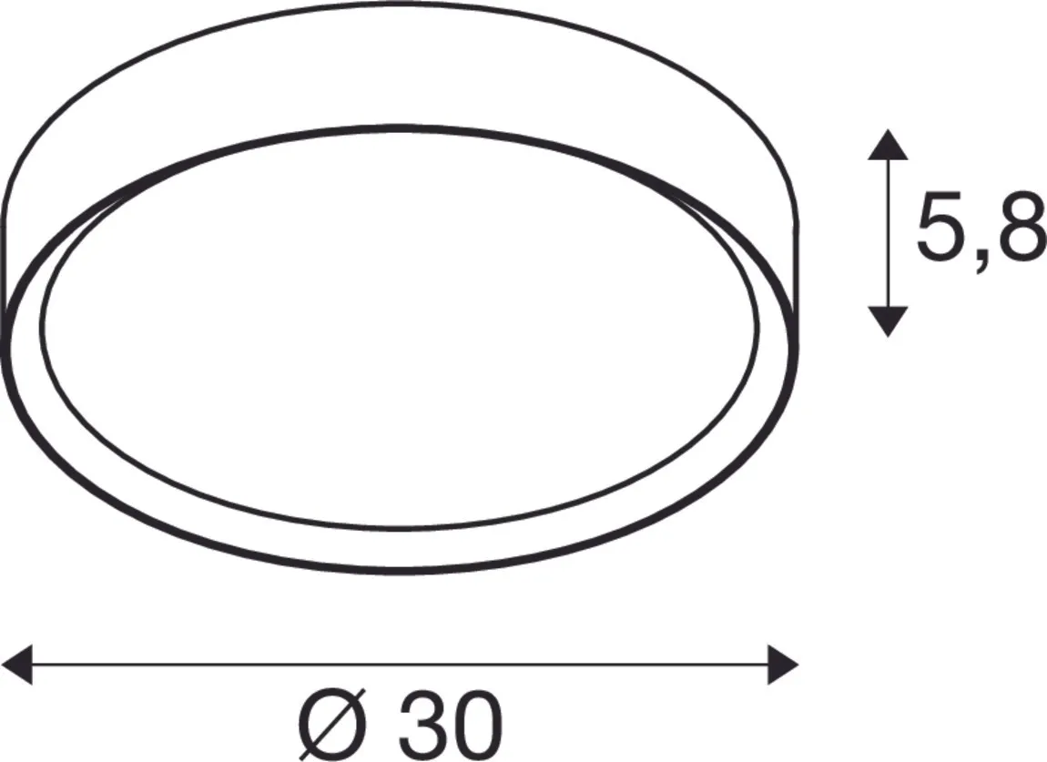 DECONA 30 CL, sensor, plafondopbouwlamp, rond, 3000/4000K, 17 W, wit