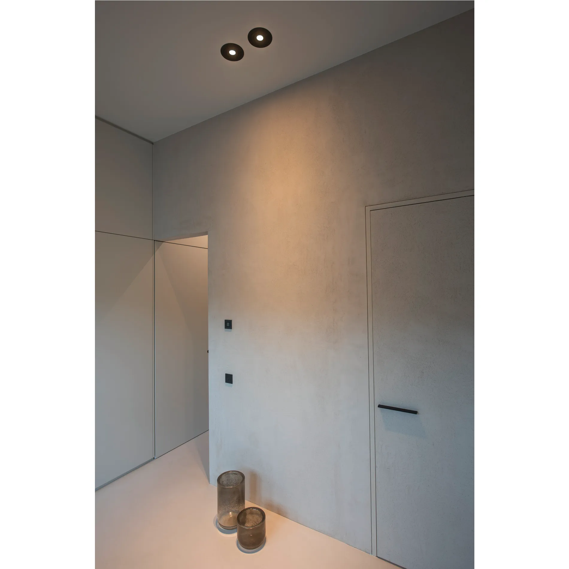 NEW TRIA ES111 ROUND inbouwarmatuur, mat zwart, max. 75 W, incl. klemv