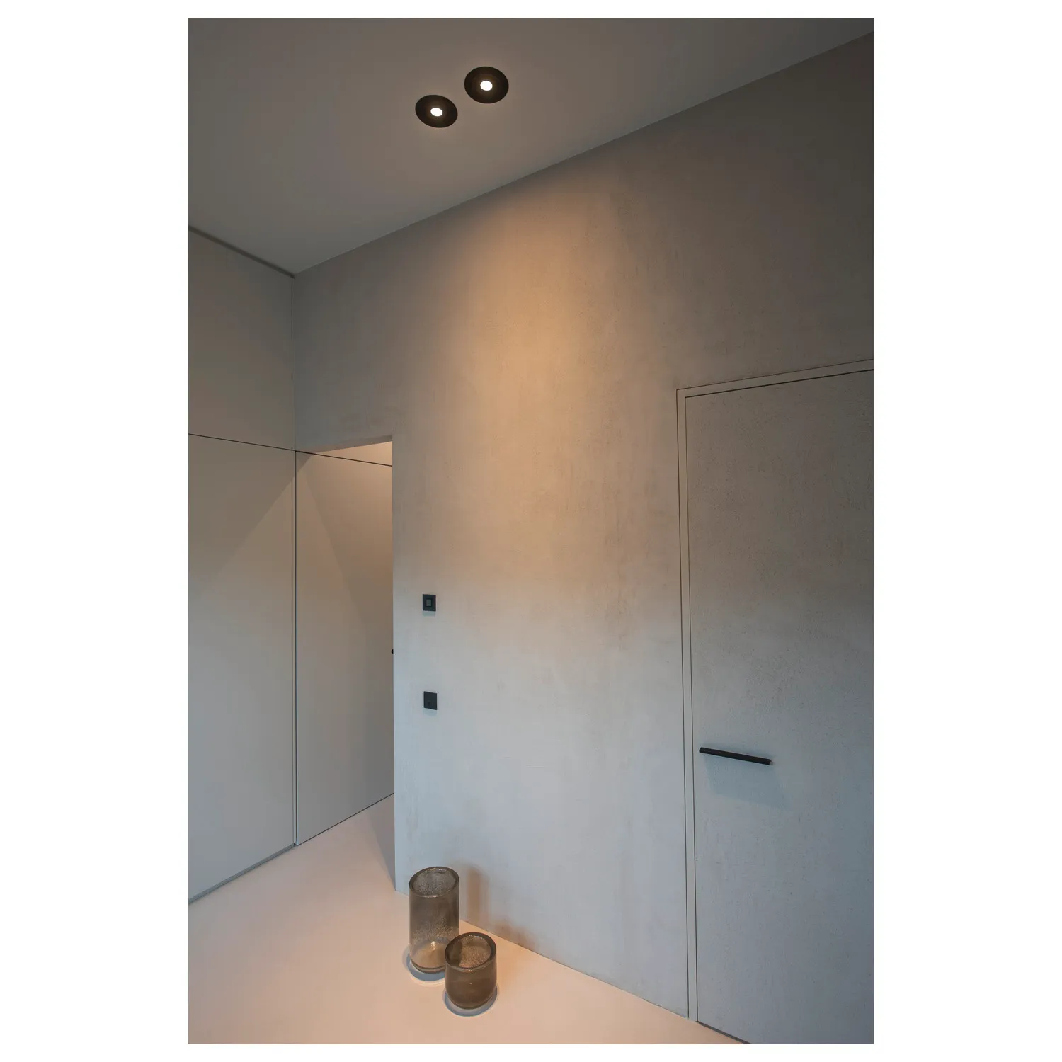 NEW TRIA ES111 ROUND inbouwarmatuur, mat zwart, max. 75 W, incl. klemv