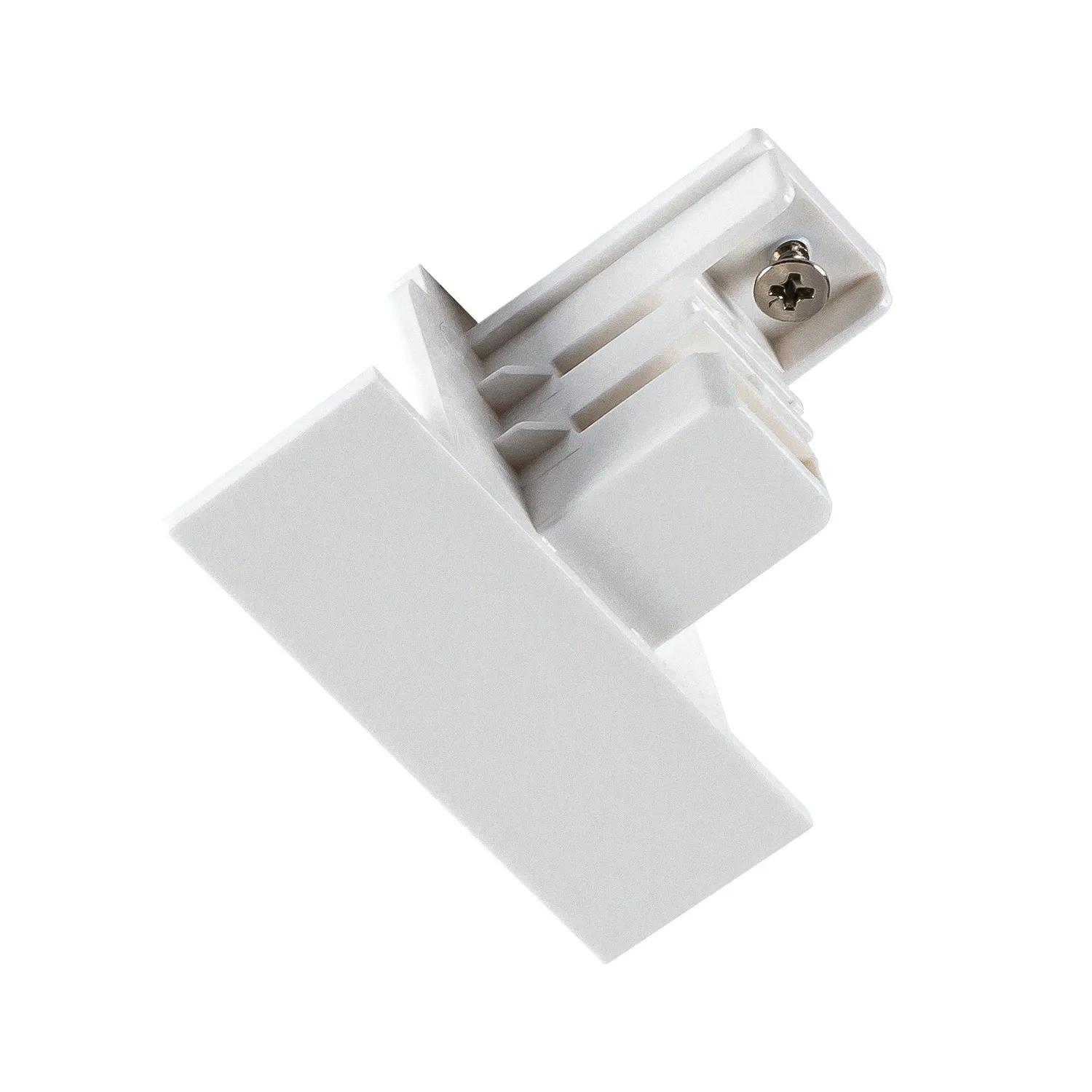 Eindkap voor S-TRACK 3-fase-inbouwrail, wit