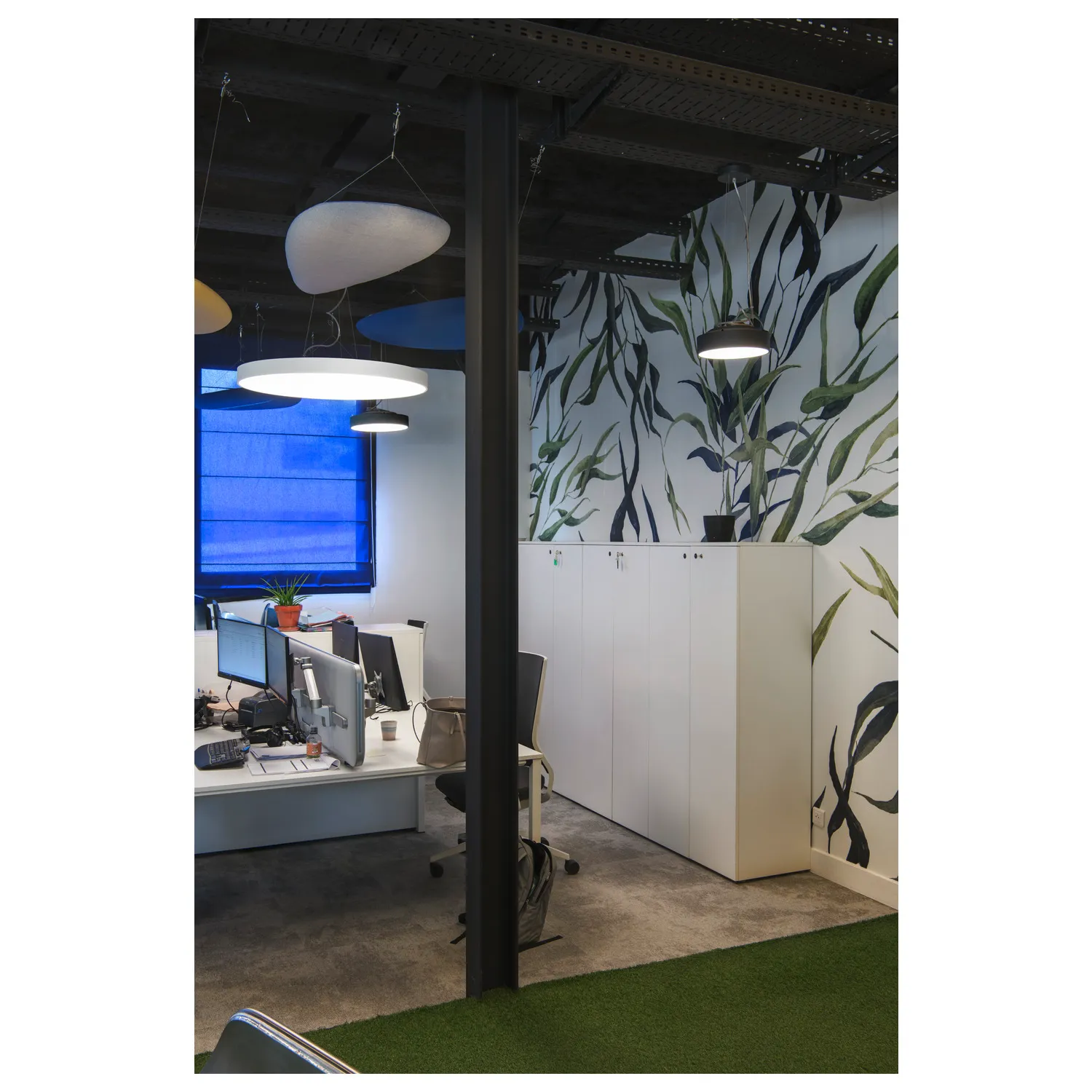 MEDO® PRO 90, plafondopbouwarmatuur, rond, 3000/4000K, 75W, DALI, touc