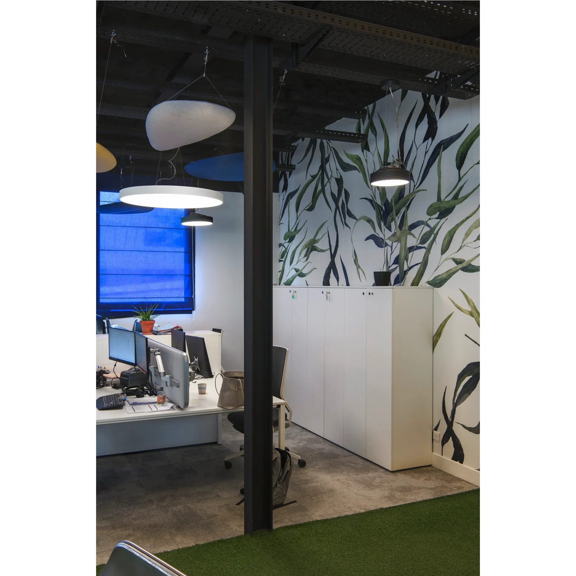 MEDO® PRO 90, plafondopbouwarmatuur, rond, 3000/4000K, 75W, DALI, touc