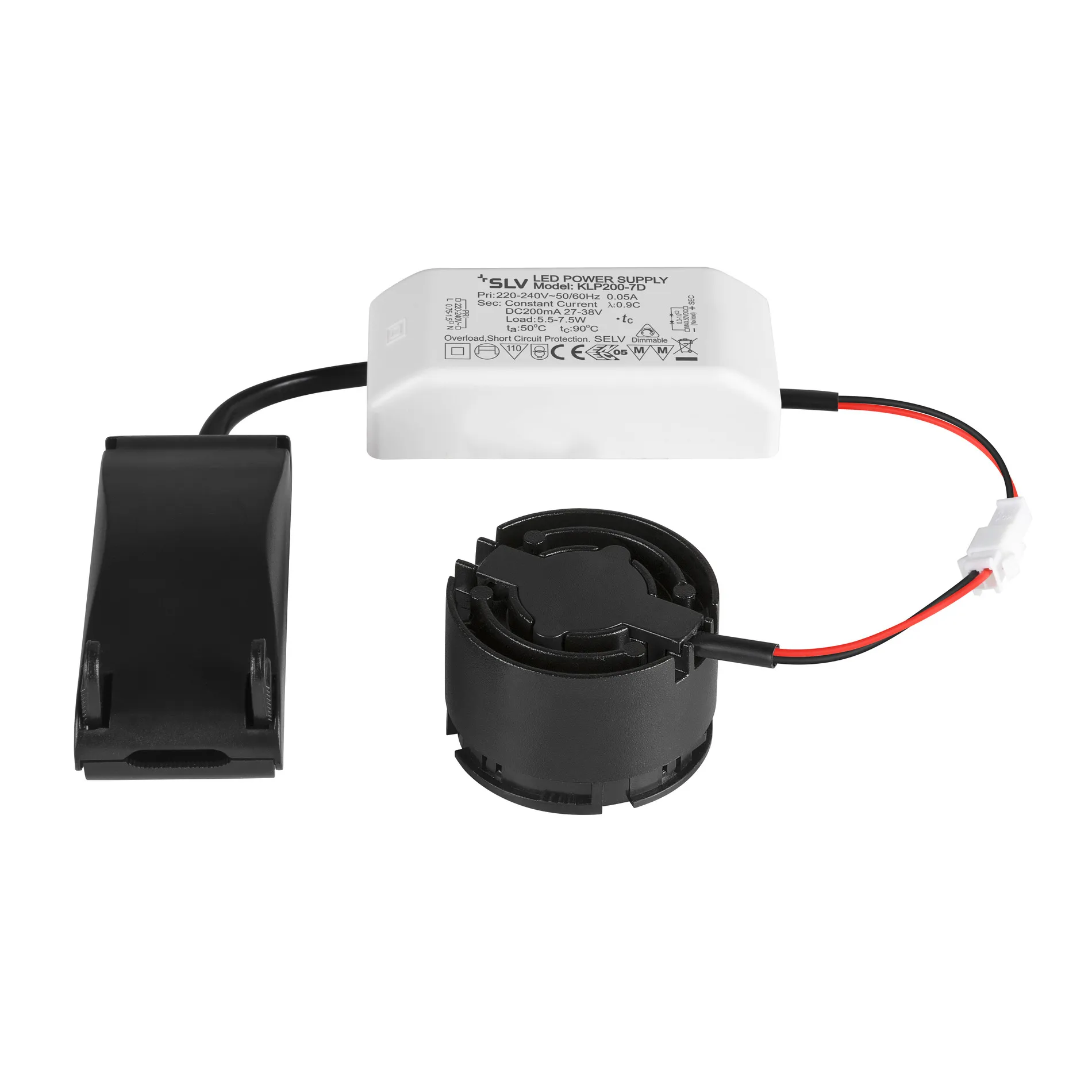 NEW TRIA®, led module, 2700K, 60°, FASE, zwart