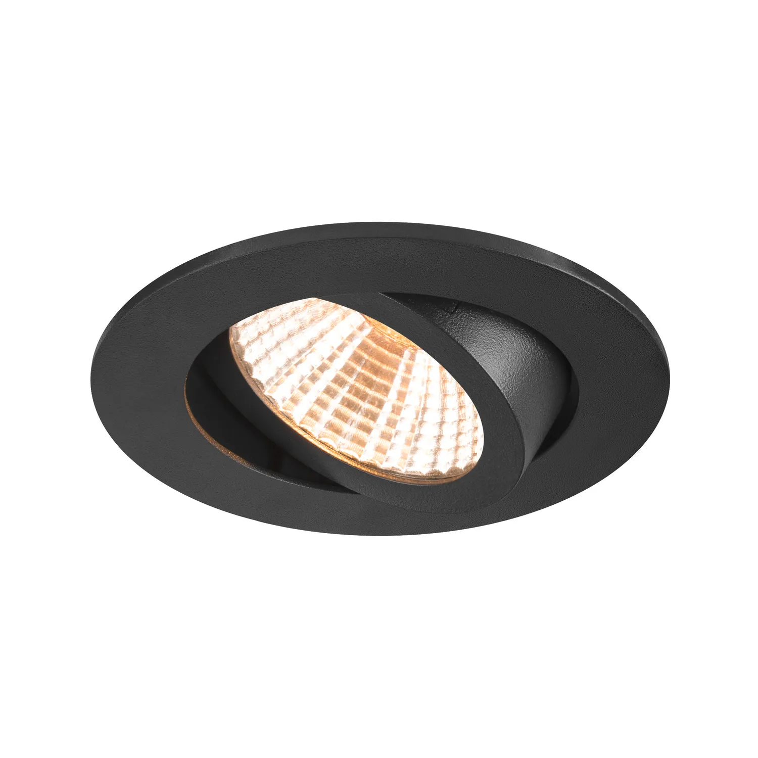 NEW TRIA® 68, plafondinbouwlamp, 2700K, 38°, IP20, rond, zwart