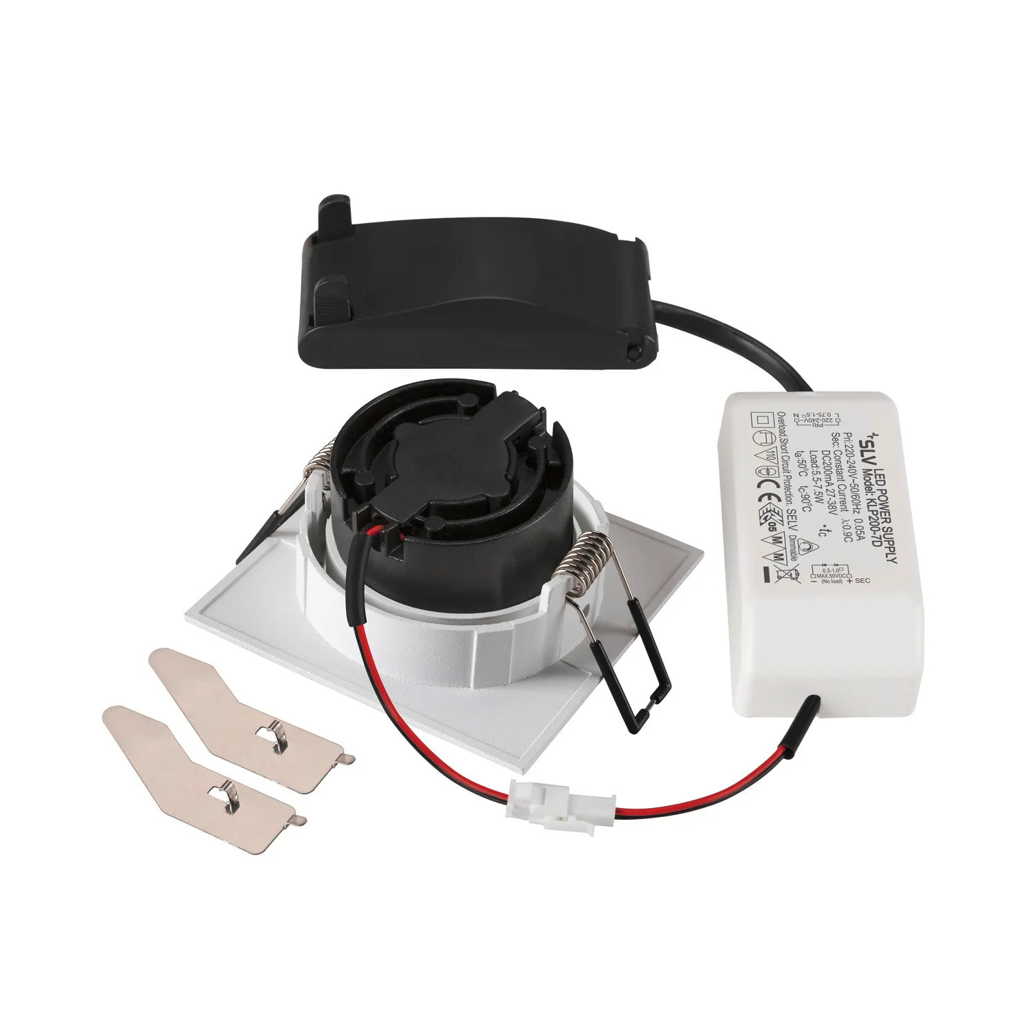 NEW TRIA® 68, plafondinbouwlamp, 2700K, 60°, IP20, vierkant, wit