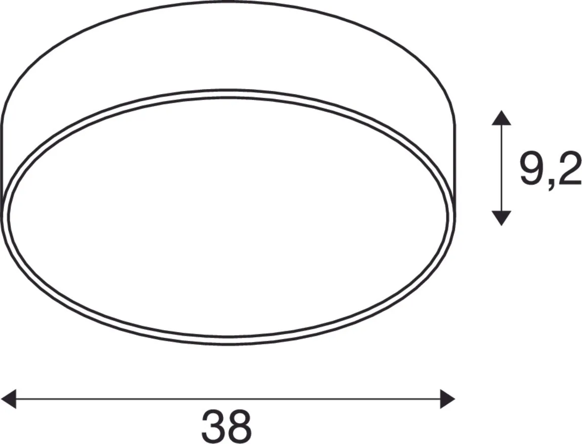 MEDO® 40, wand- en plafondopbouwarmatuur, rond, 2700/3000/4000K, 20W,