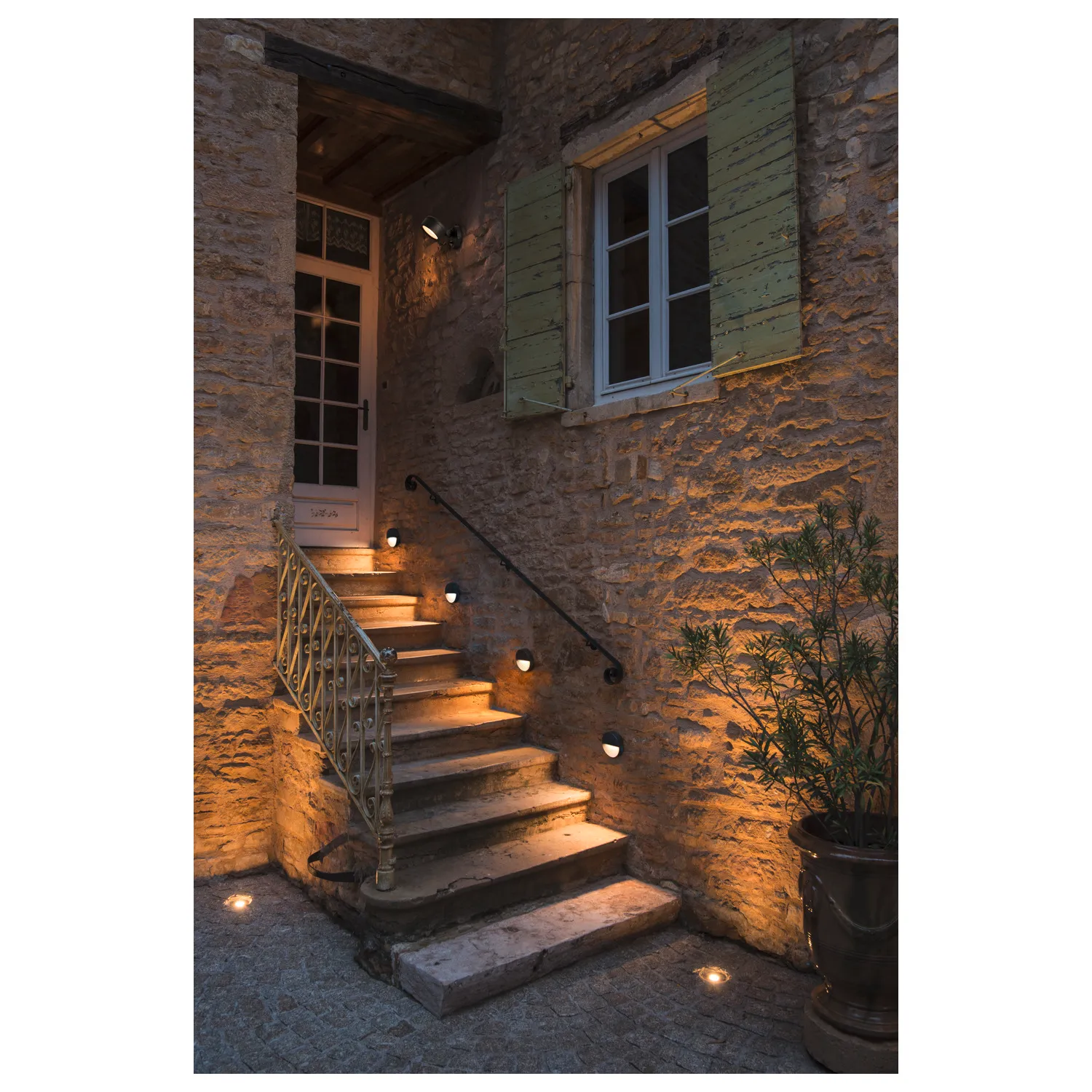 DOWNUNDER OUT round WL Outdoor LED wandinbouwarmatuur antraciet 3000K