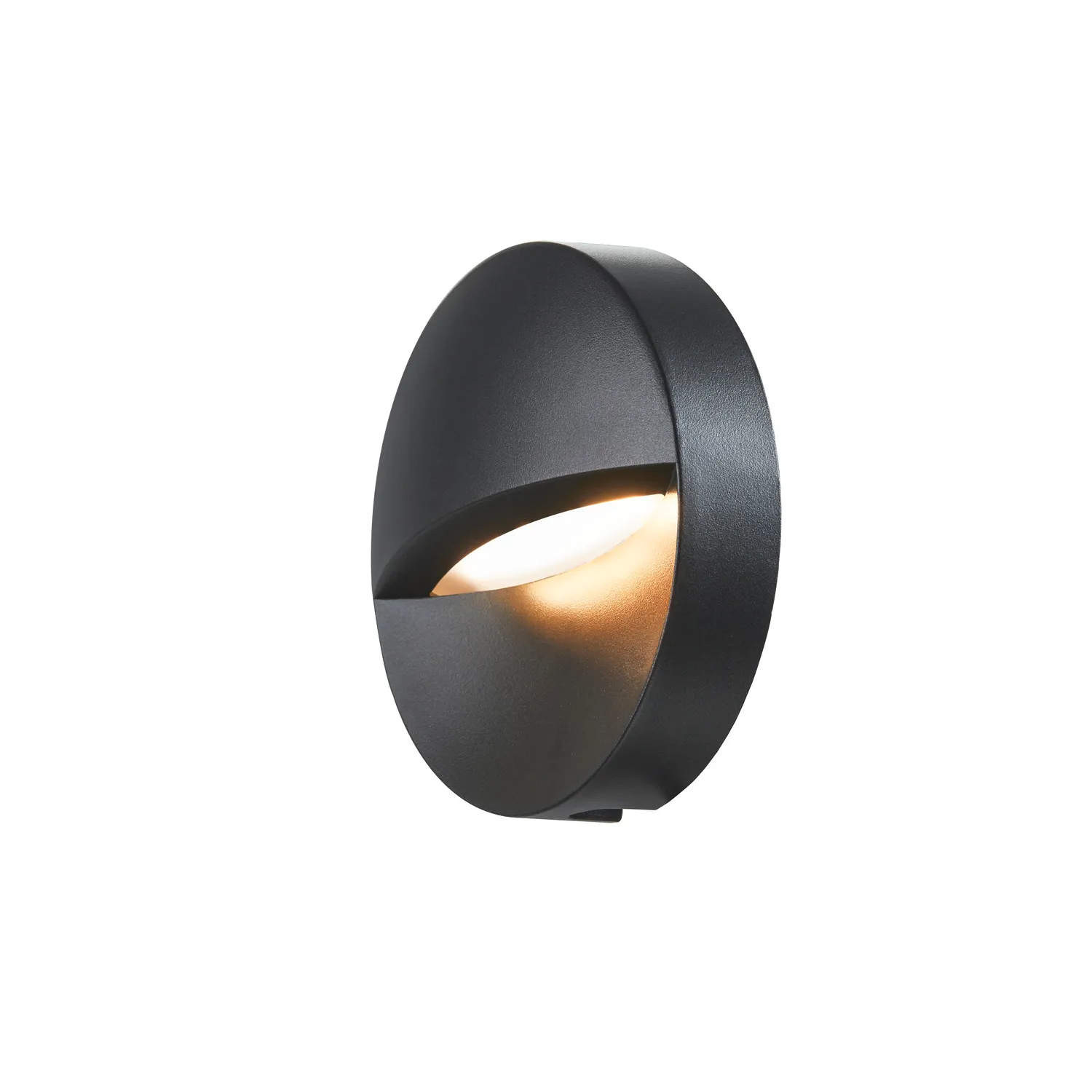 DOWNUNDER OUT round WL Outdoor LED wandinbouwarmatuur antraciet 3000K
