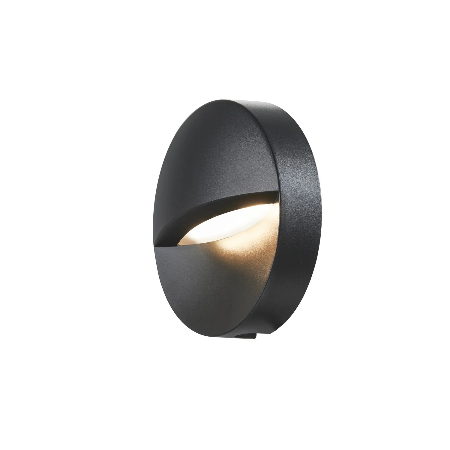 DOWNUNDER OUT round WL Outdoor LED wandinbouwarmatuur antraciet 3000K