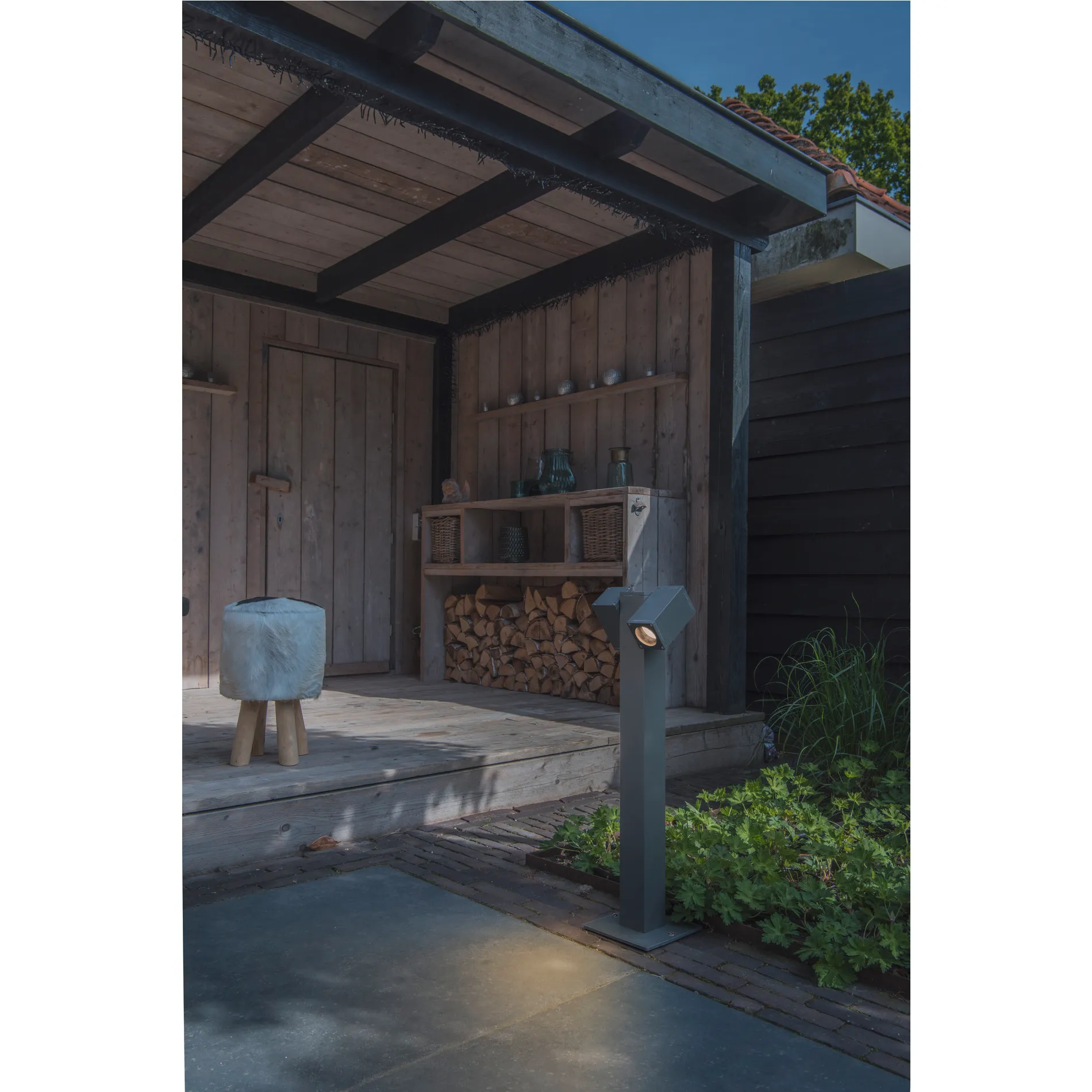 THEO PATHLIGHT double QPAR51 Outdoor staand armatuur antraciet