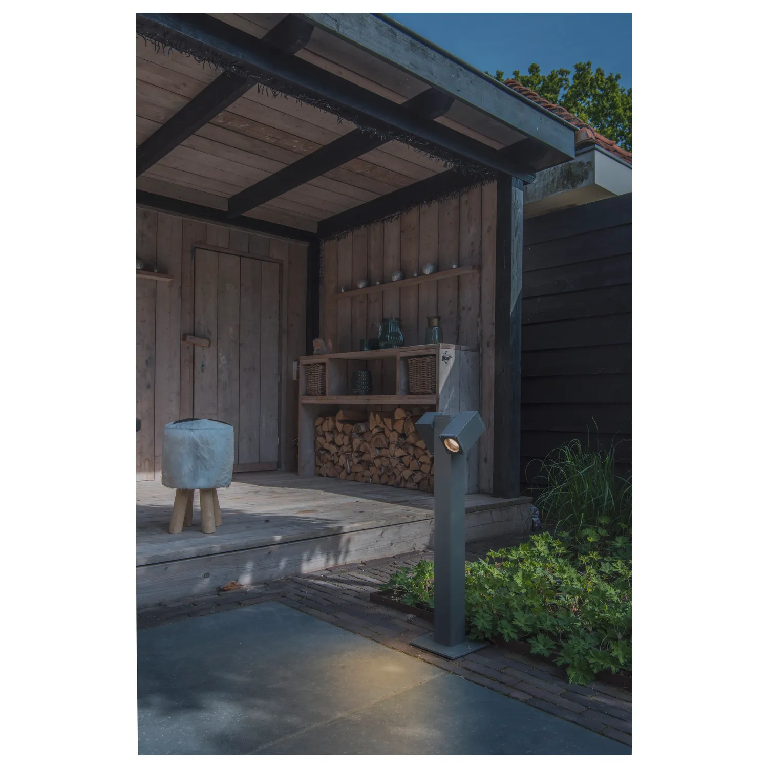 THEO PATHLIGHT double QPAR51 Outdoor staand armatuur antraciet