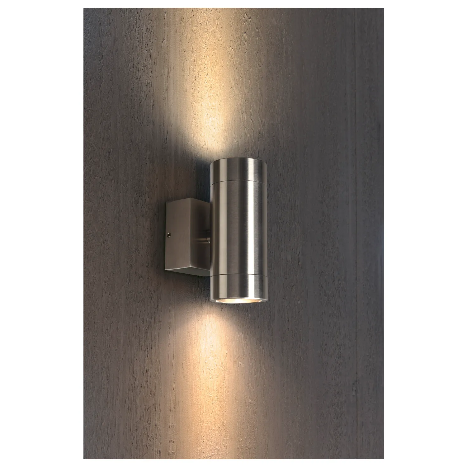 ASTINA STEEL GU 10, wandarmatuur, rond, inox 304