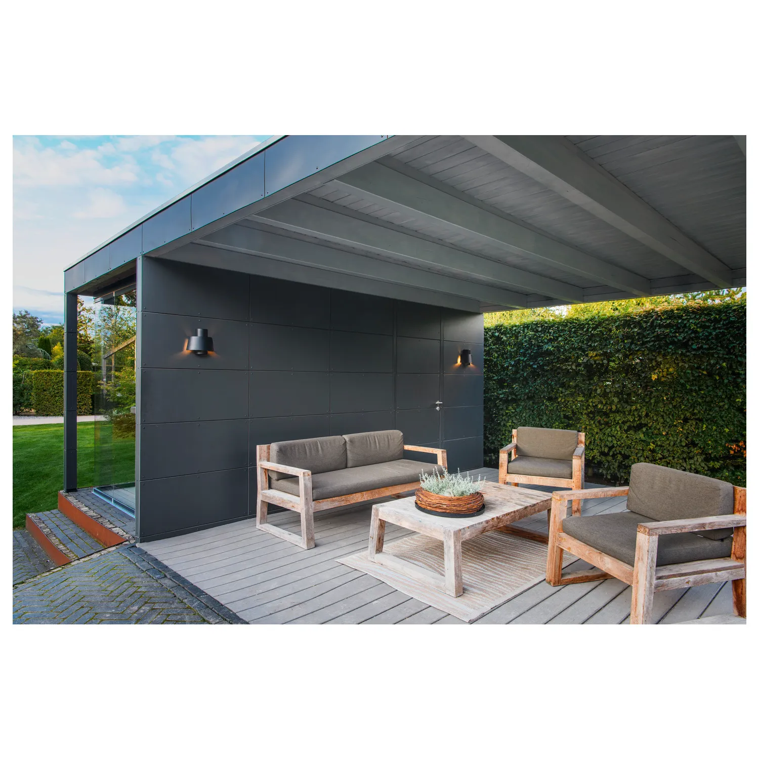 PHOTONI, wandopbouwarmatuur, conisch, 1 x max. 13 W, E27, zwart