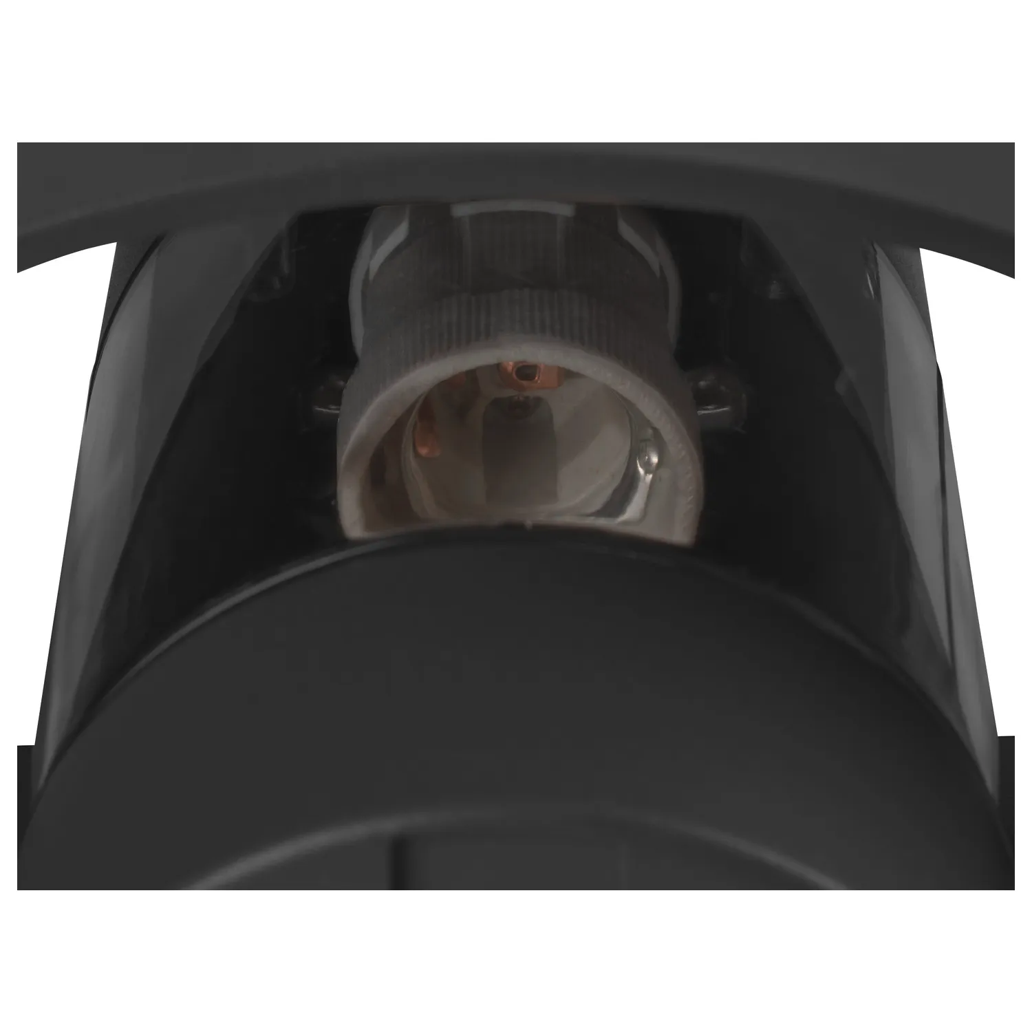 PHOTONI, wandopbouwarmatuur, conisch, 1 x max. 13 W, E27, zwart