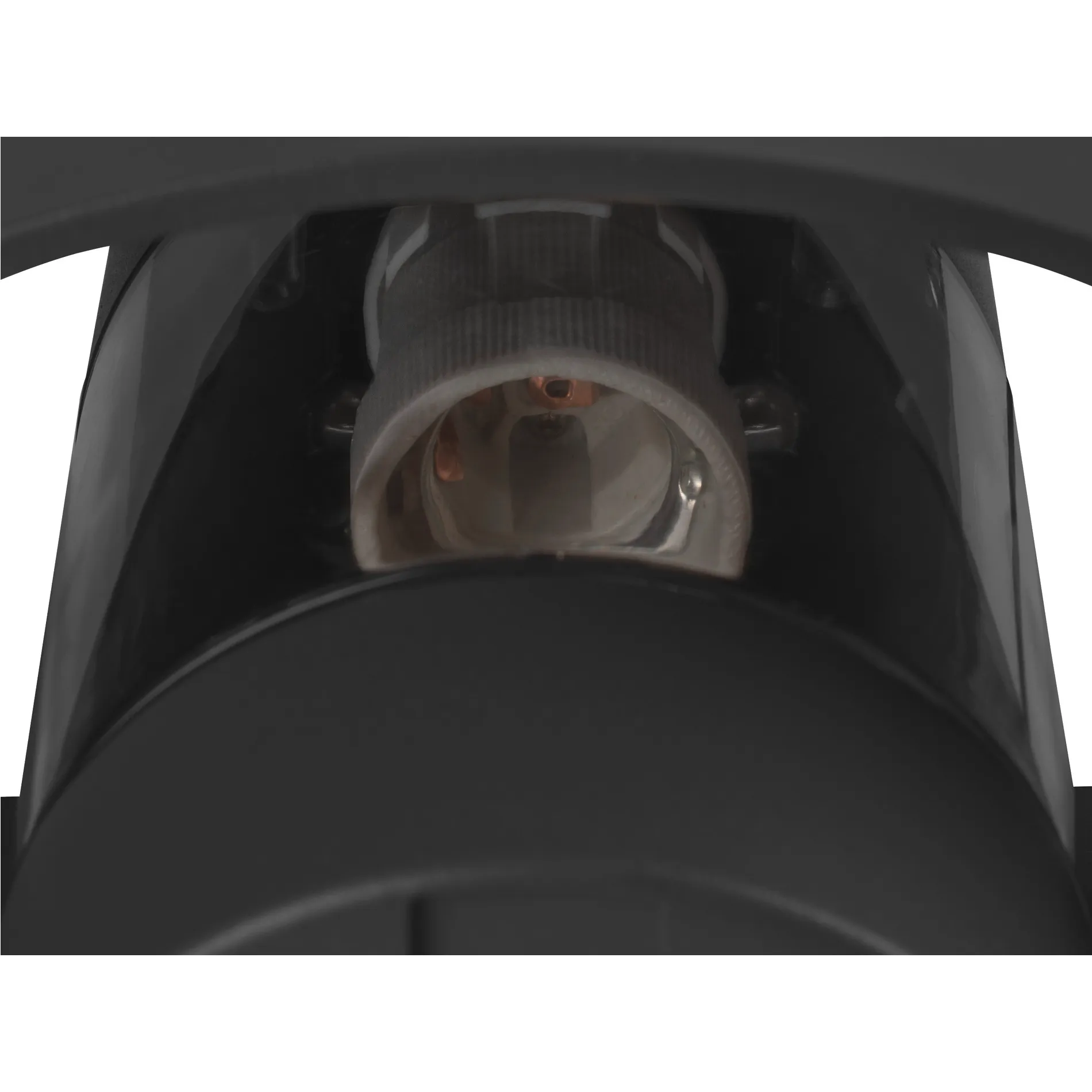 PHOTONI, wandopbouwarmatuur, conisch, 1 x max. 13 W, E27, zwart