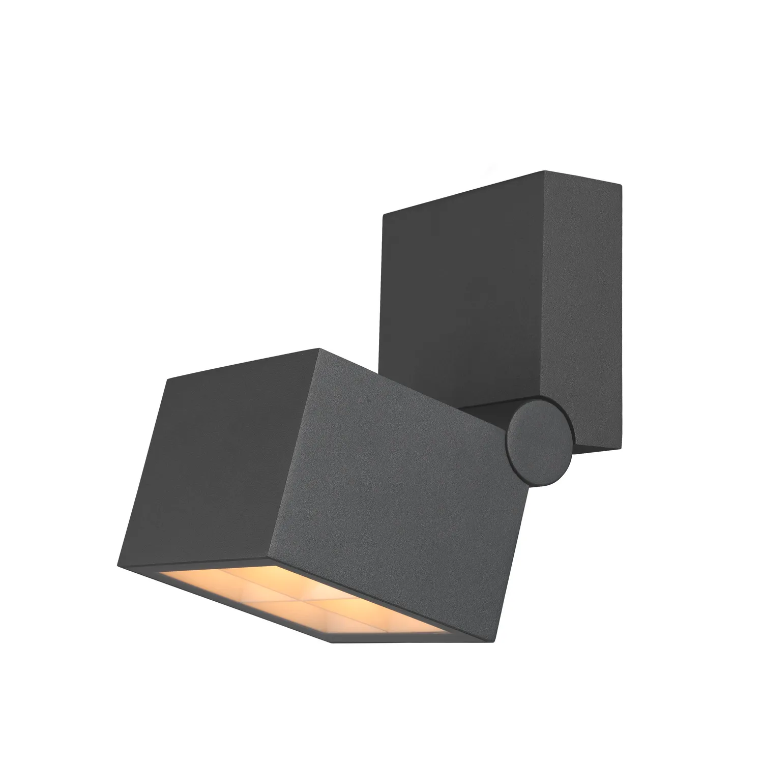 S-CUBE, wand- en plafondopbouwarmatuur, 2700/3000K, 15 W, PHASE, 80°,
