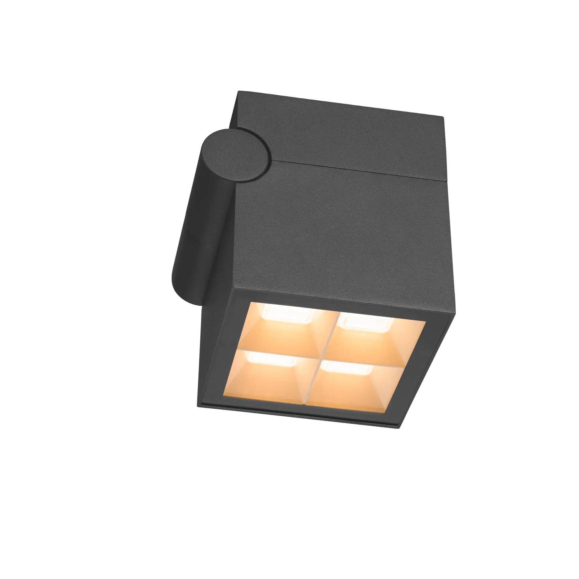 S-CUBE, wand- en plafondopbouwarmatuur, 2700/3000K, 15 W, PHASE, 80°,