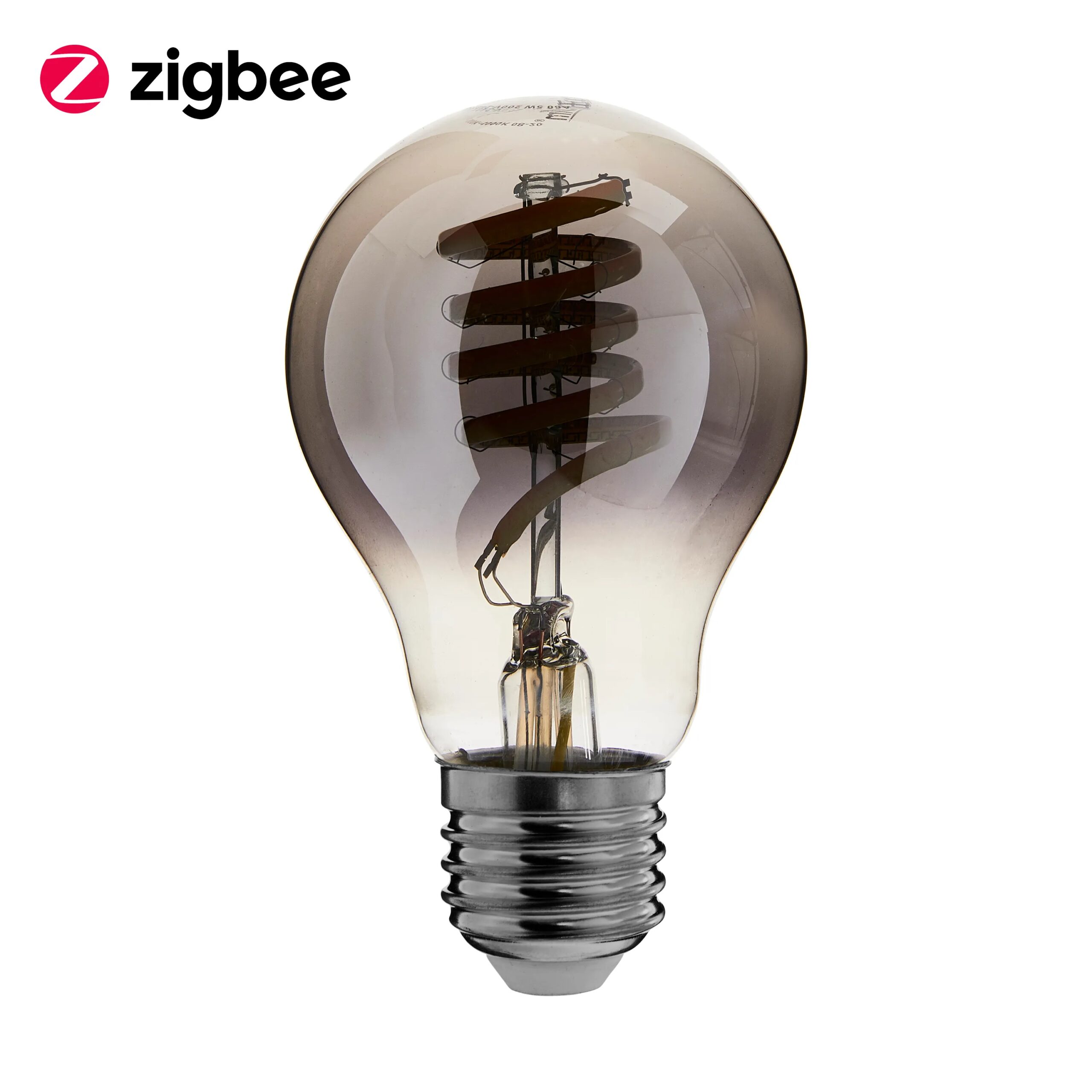 Zigbee led filament lamp dimbaar E27, bulb A60, Smokey 2000K-4000K