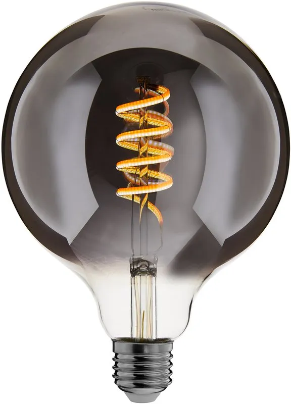 Zigbee led filament lamp dimbaar E27, globe G125, Smokey 2000K-4000K