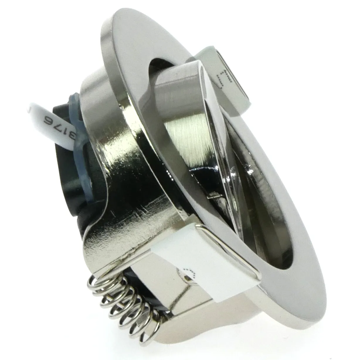 Led inbouwspot dimbaar kleine inbouwdiepte warm wit/2700K rond nikkel