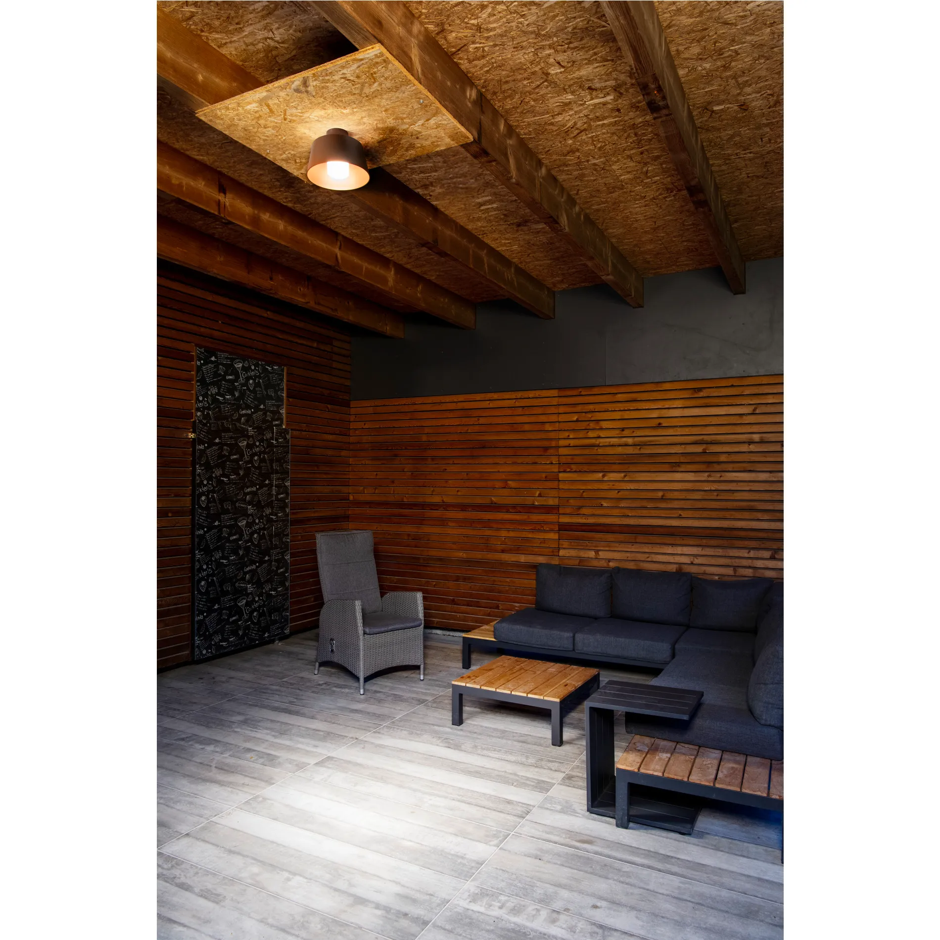 PHOTONI, plafondopbouwarmatuur, conisch, 1 x max. 13 W, E27, roest