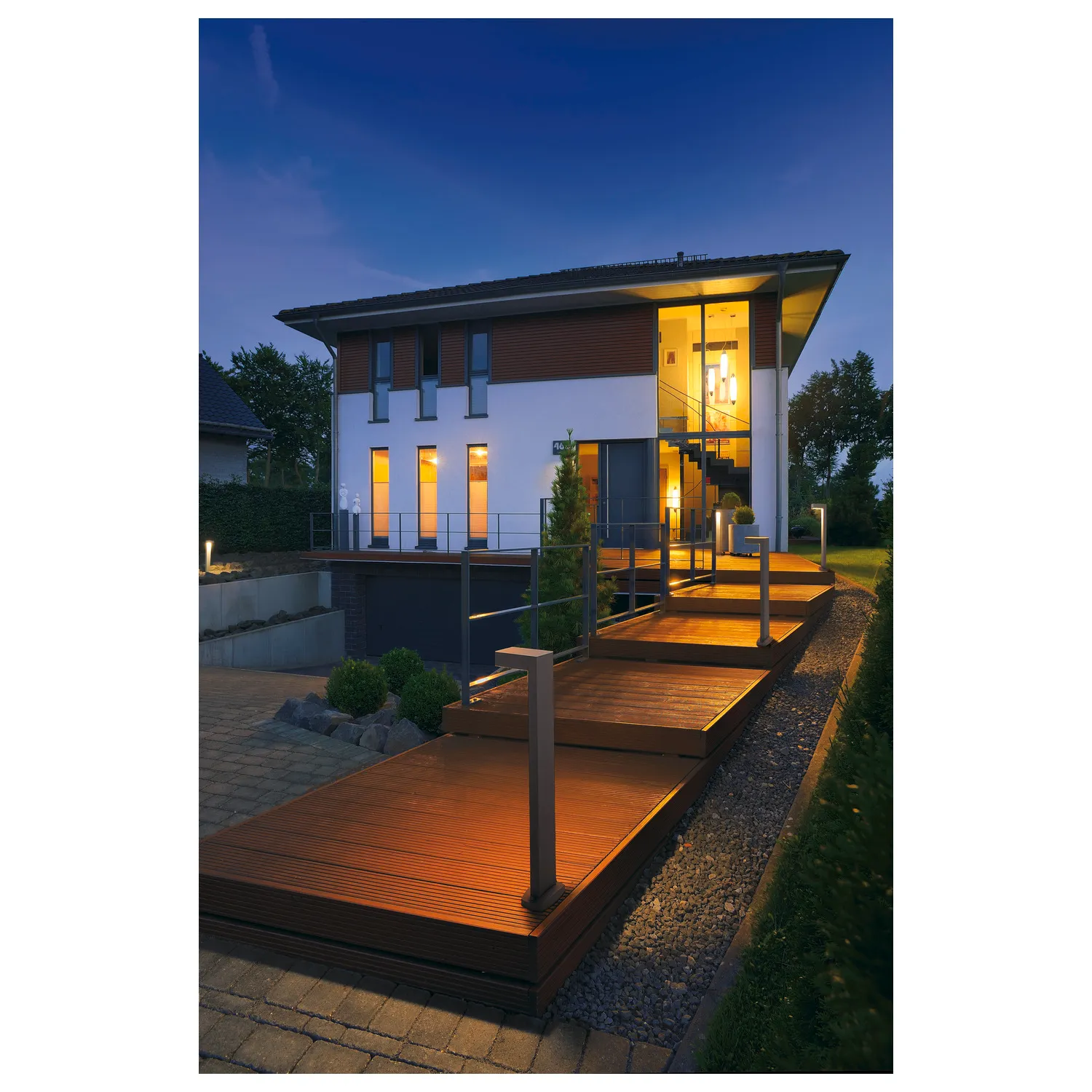 QUADRASYL staand armatuur, SL 75, rechthoekig, zilvergrijs, GX53, max.