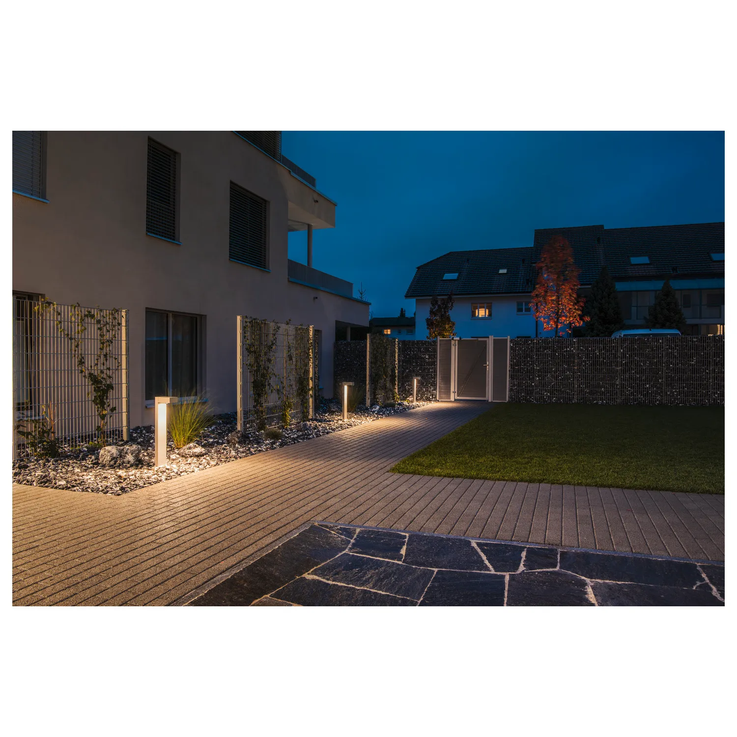 QUADRASYL staand armatuur, SL 75, rechthoekig, zilvergrijs, GX53, max.