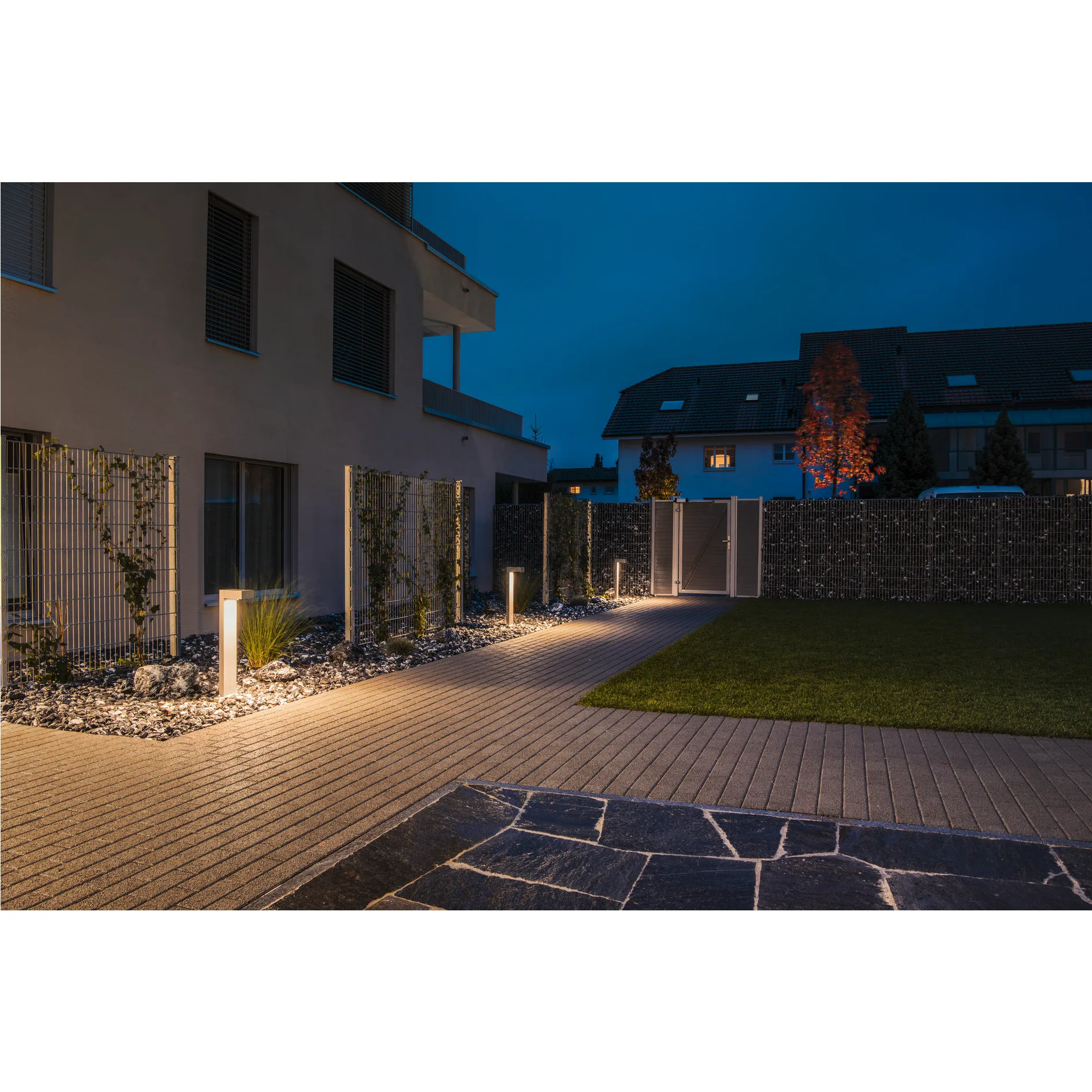 QUADRASYL staand armatuur, SL 75, rechthoekig, zilvergrijs, GX53, max.