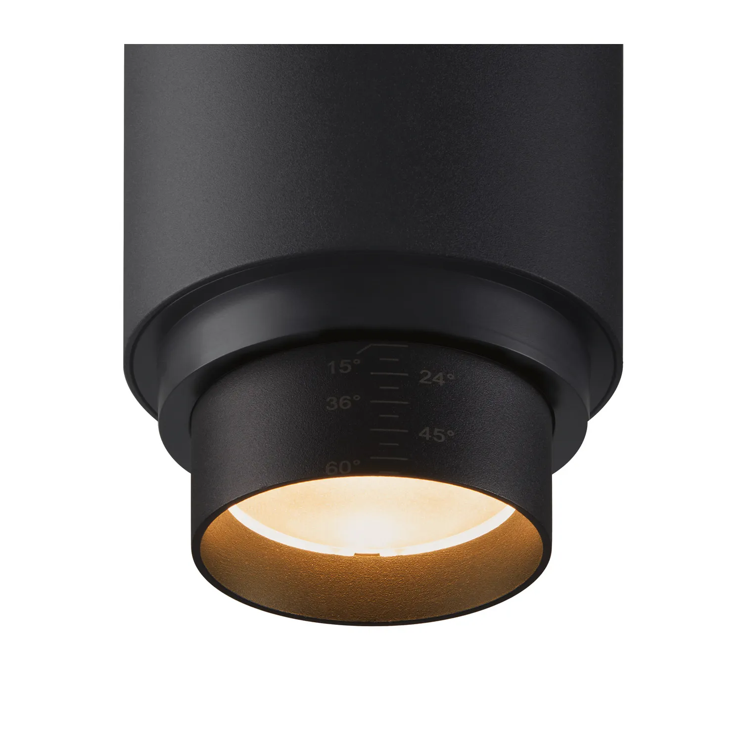 NUMINOS® ZOOM M DALI, 3-fase spot zwart 20W 2700K 15-60°