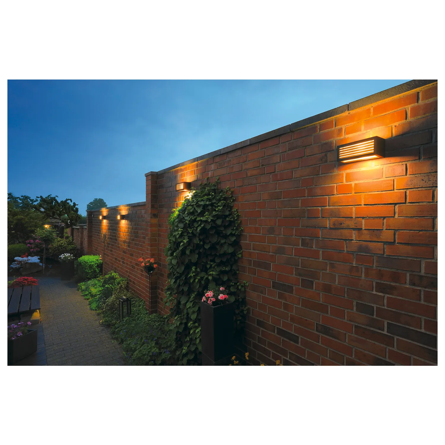 BOX-L E27, wandarmatuur, vierkant, antraciet, E27, max. 18W