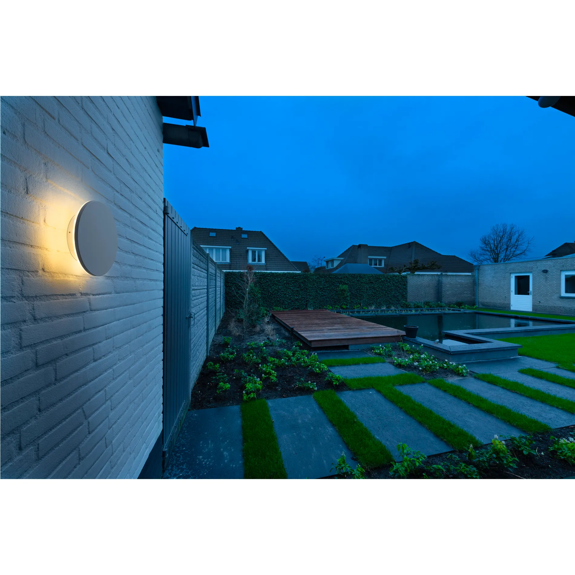 D-RING M, wandarmatuur, FASE, 2700/3000K, FASE, IP65, wit