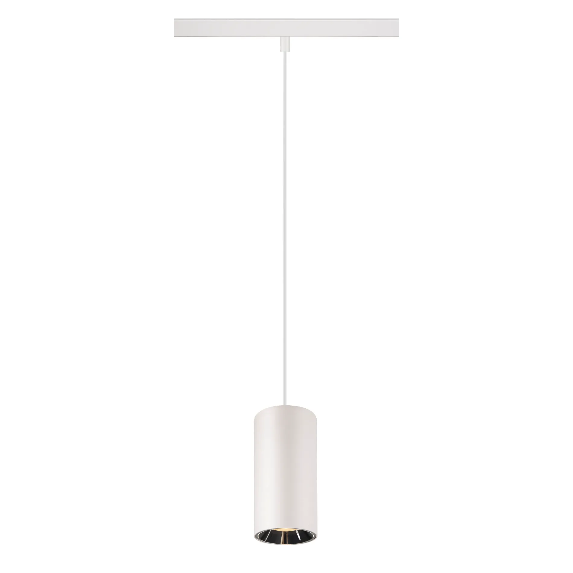 NUMINOS® S 48V TRACK, DALI, pendelarmatuur, wit/ chroom, 16W, 1050lm,