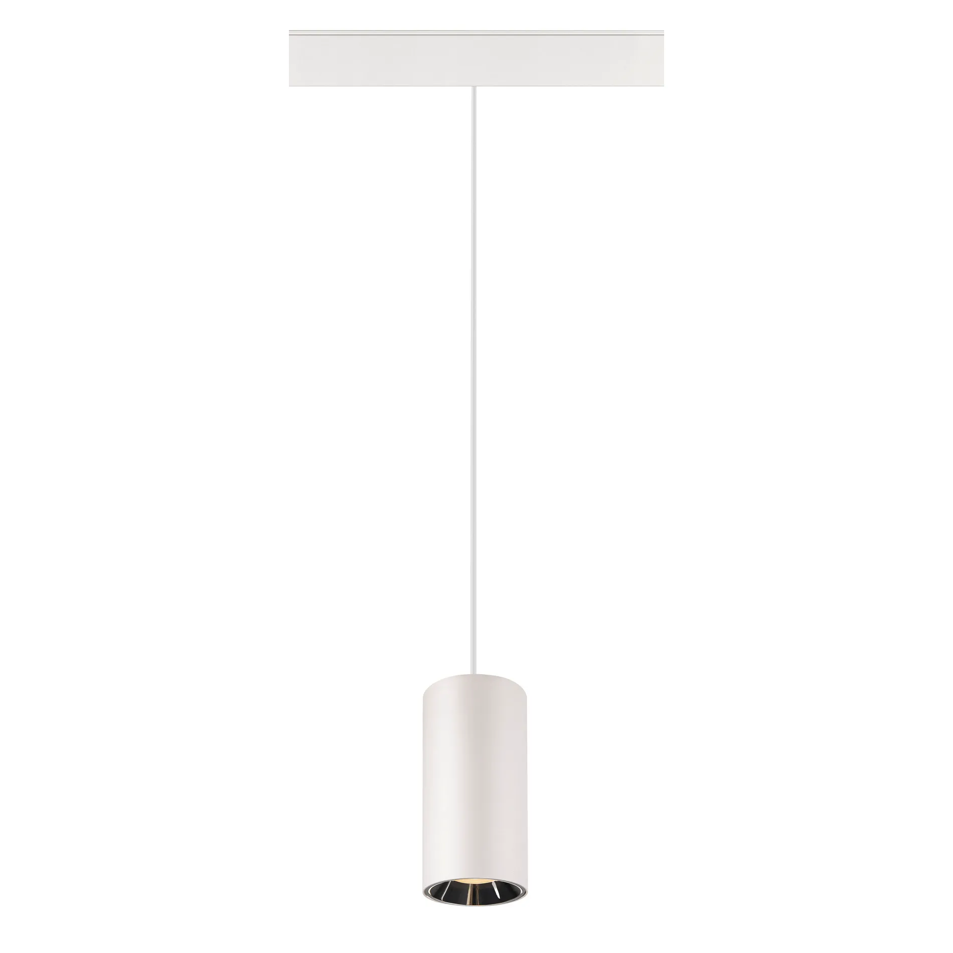 NUMINOS® S 48V TRACK, DALI, pendelarmatuur, wit/ chroom, 16W, 1050lm,