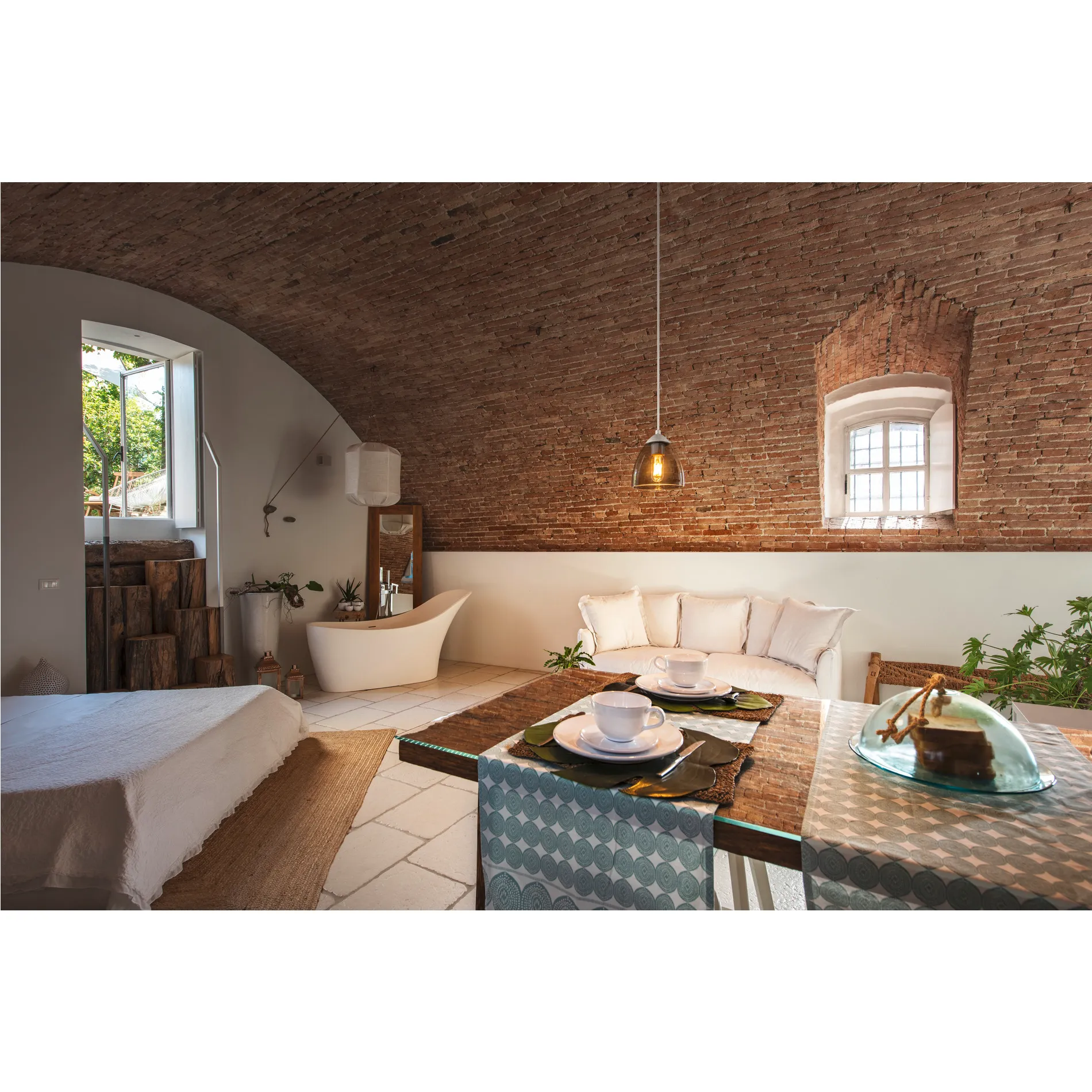 PARA CONE GL GU10, pendelarmatuur wit/transparant