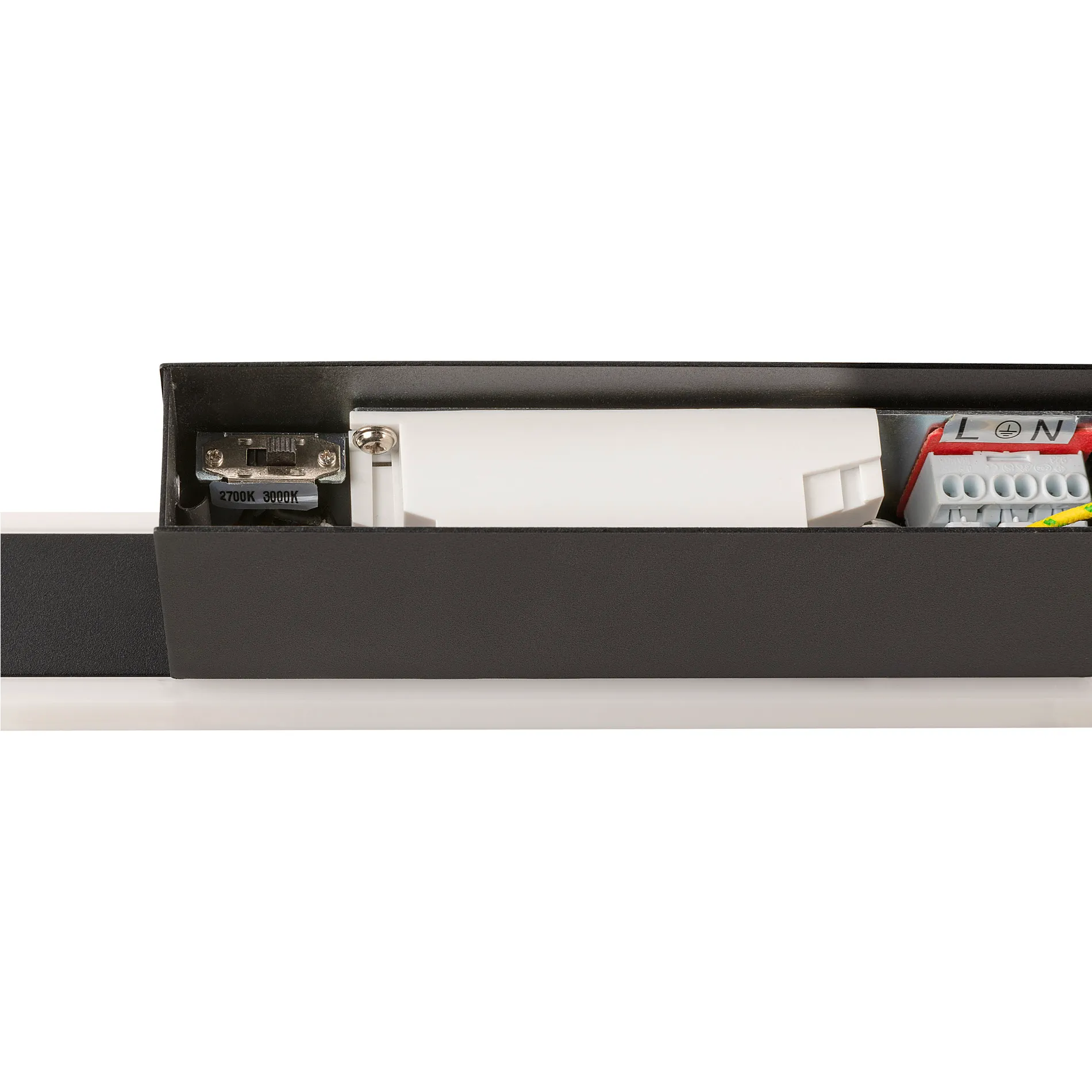 ONE LINEAR 50, wandopbouwarmatuur, UP/DOWN, 2700/3000K, PHASE, zwart