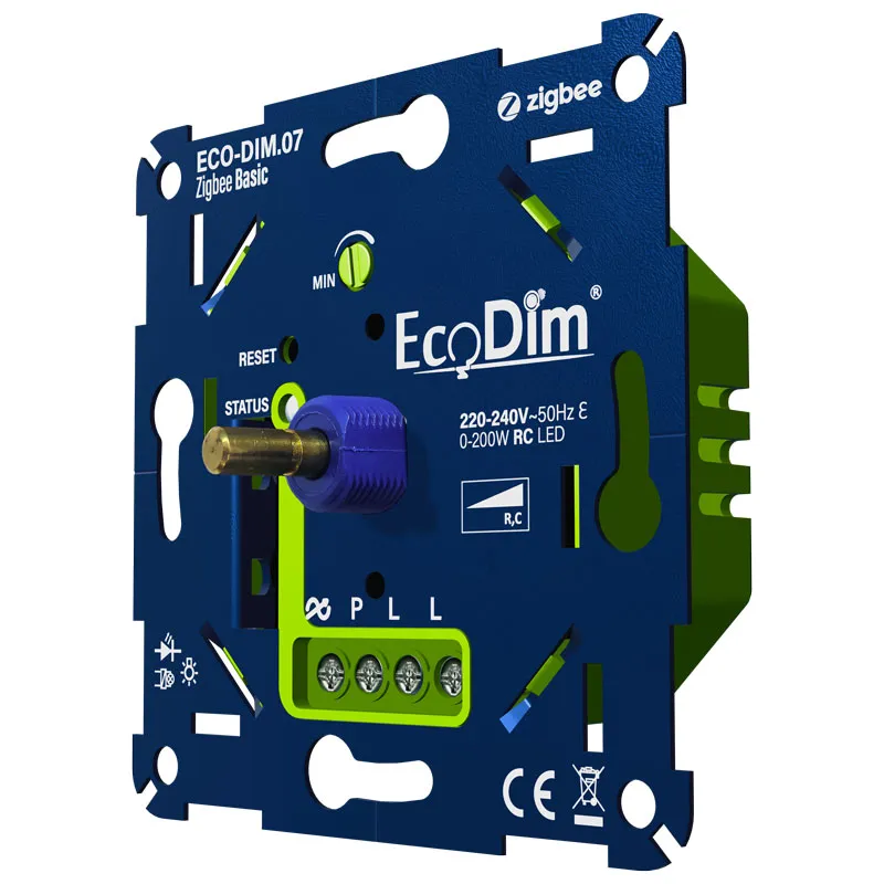 ECO-DIM.07 Led dimmer Zigbee Basic druk/draai 0-200W