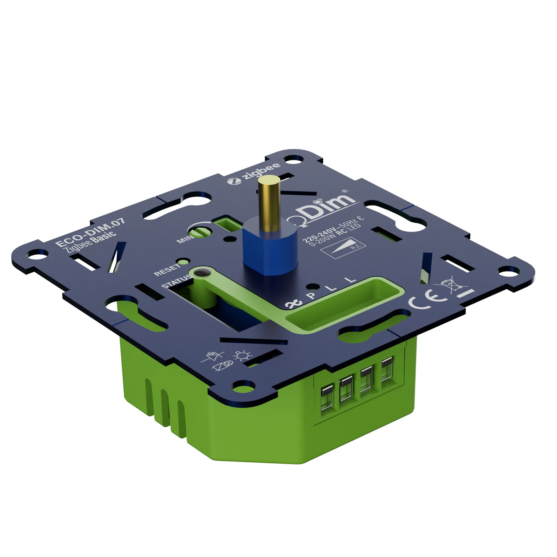 ECO-DIM.07 Led dimmer Zigbee Basic druk/draai 0-200W