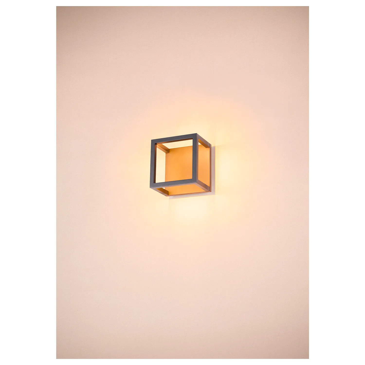 QUADRULO LED CL, Outdoor plafondopbouwarmatuur antraciet