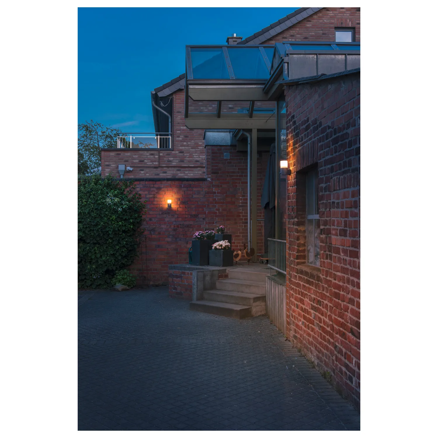 GRAFIT E27 rond sensor, wandopbouwarmatuur antraciet