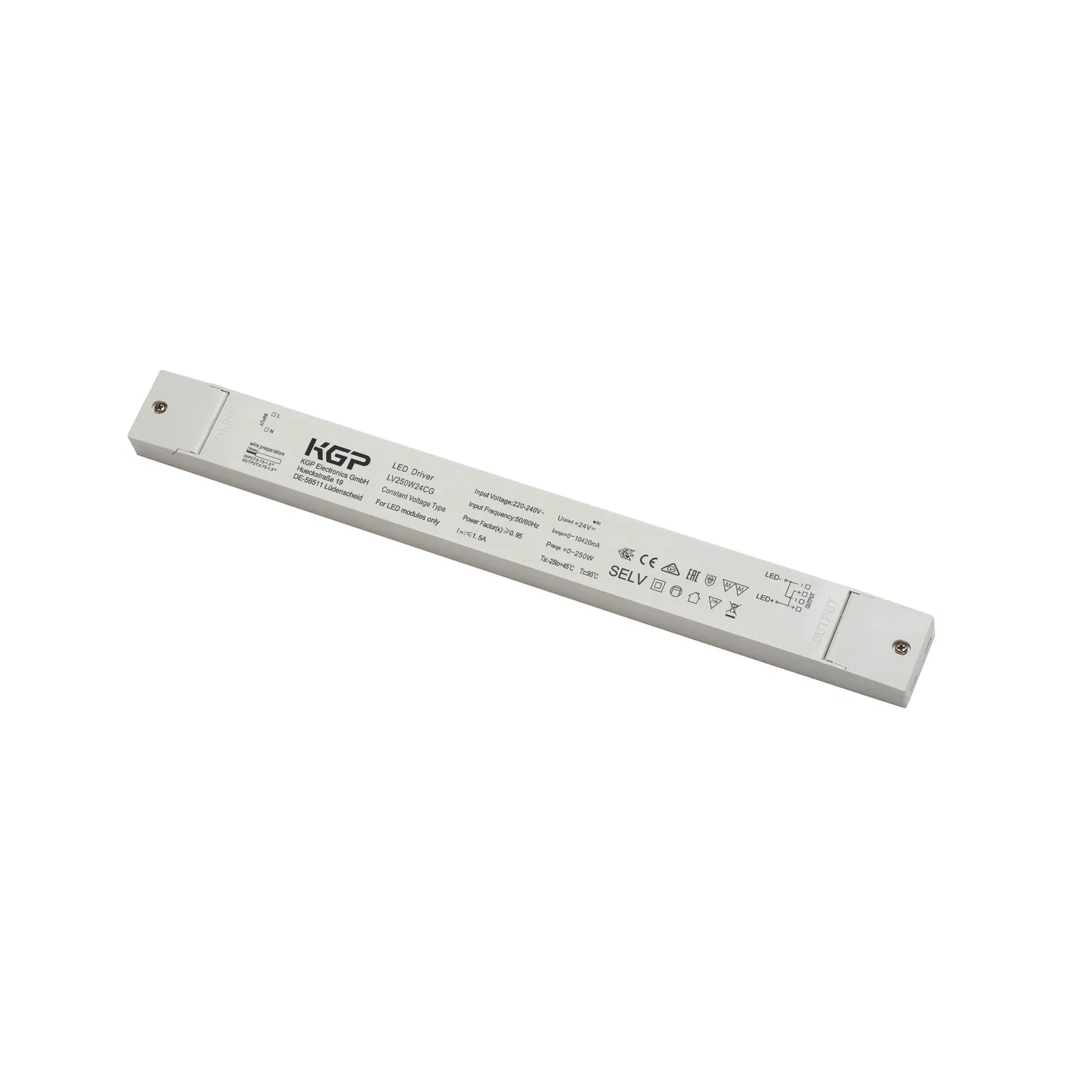 LED-voeding 250W 24V wit