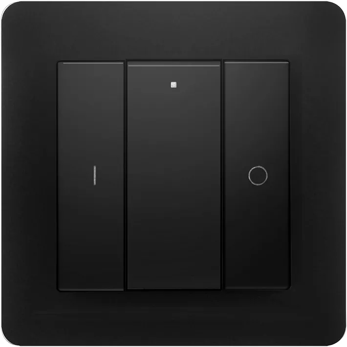 Draadloze schakelaar Zigbee 1 groep zwart